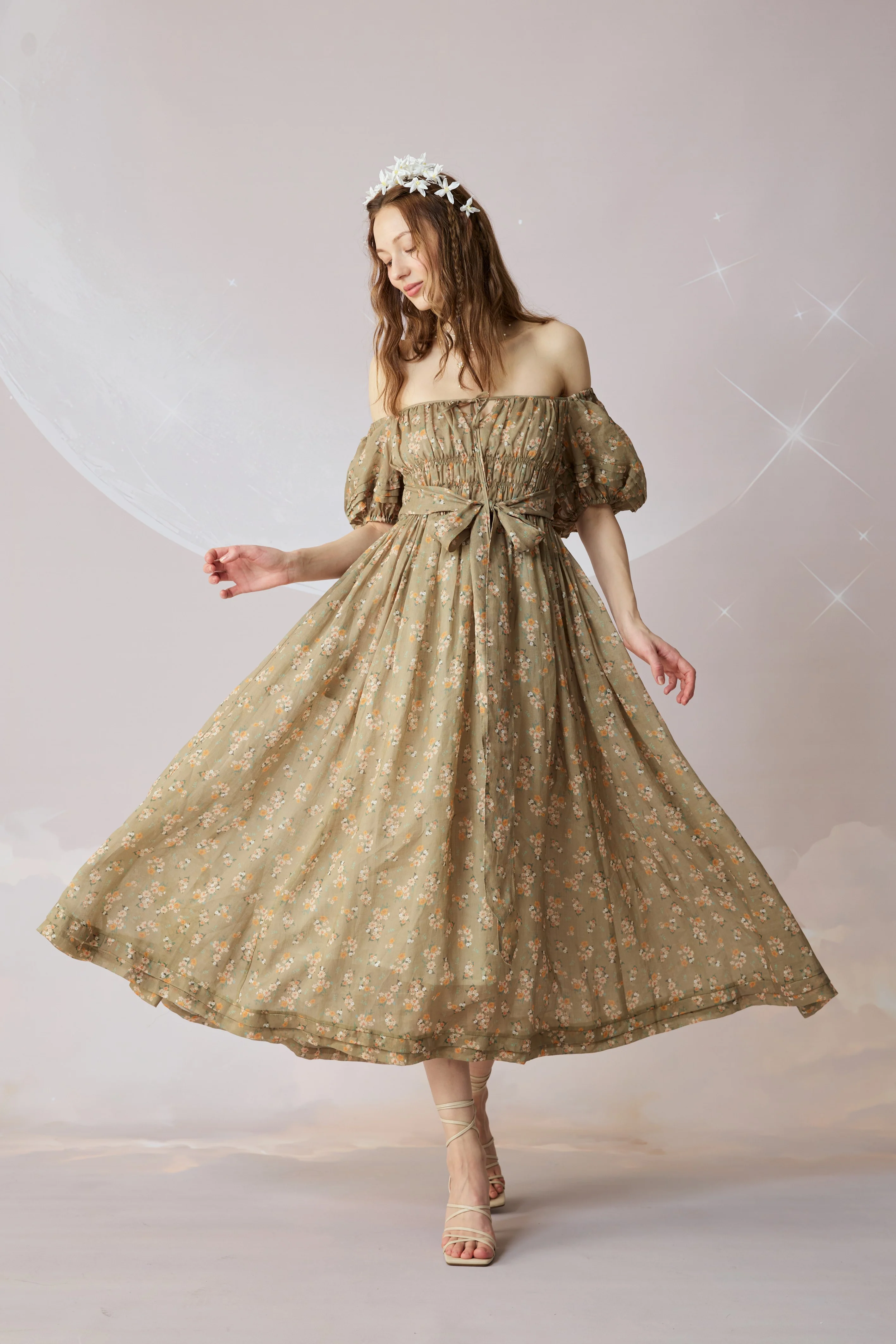 Alice 19 | Floral linen dress - Image 35