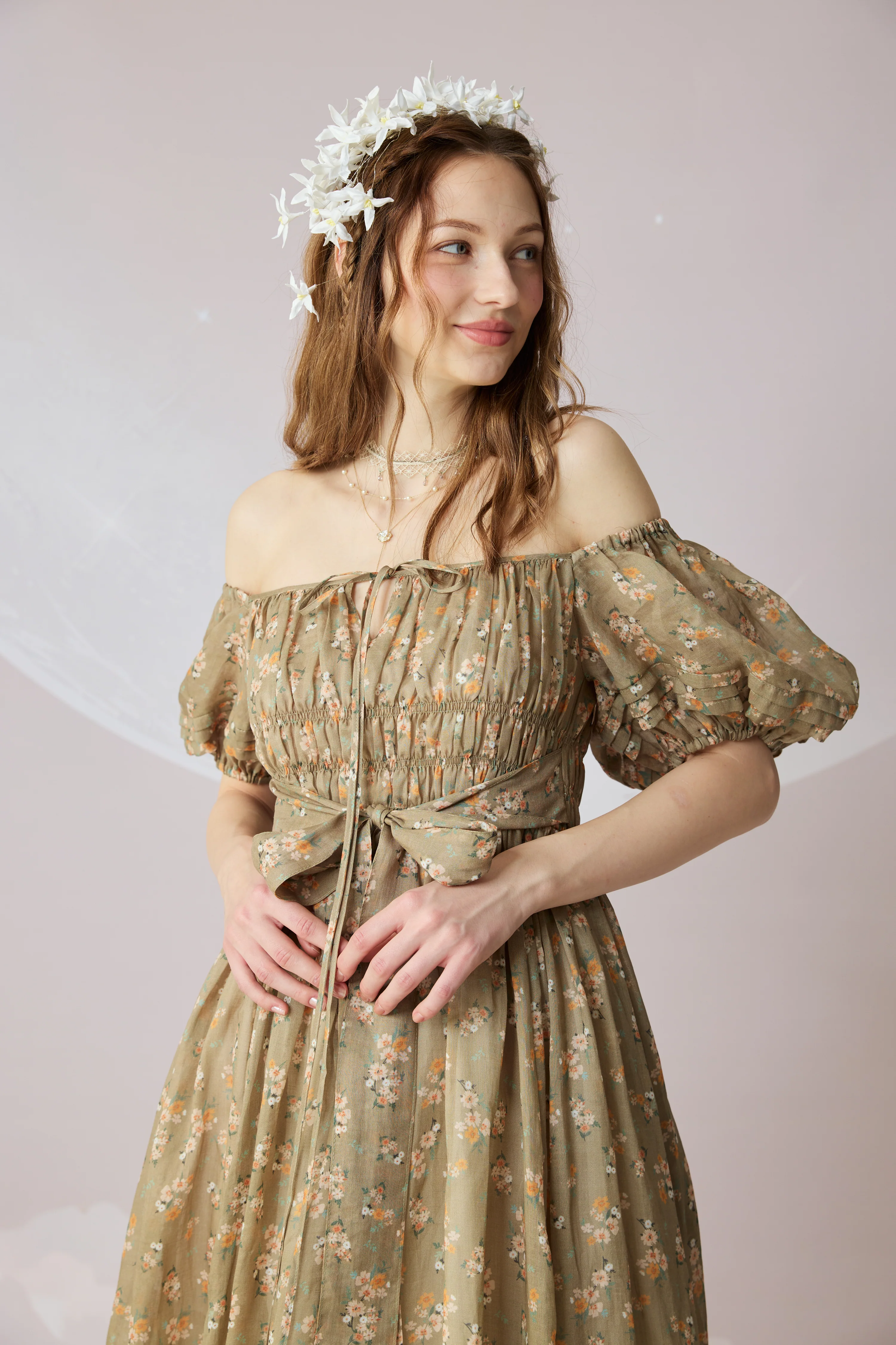 Alice 19 | Floral linen dress - Image 36