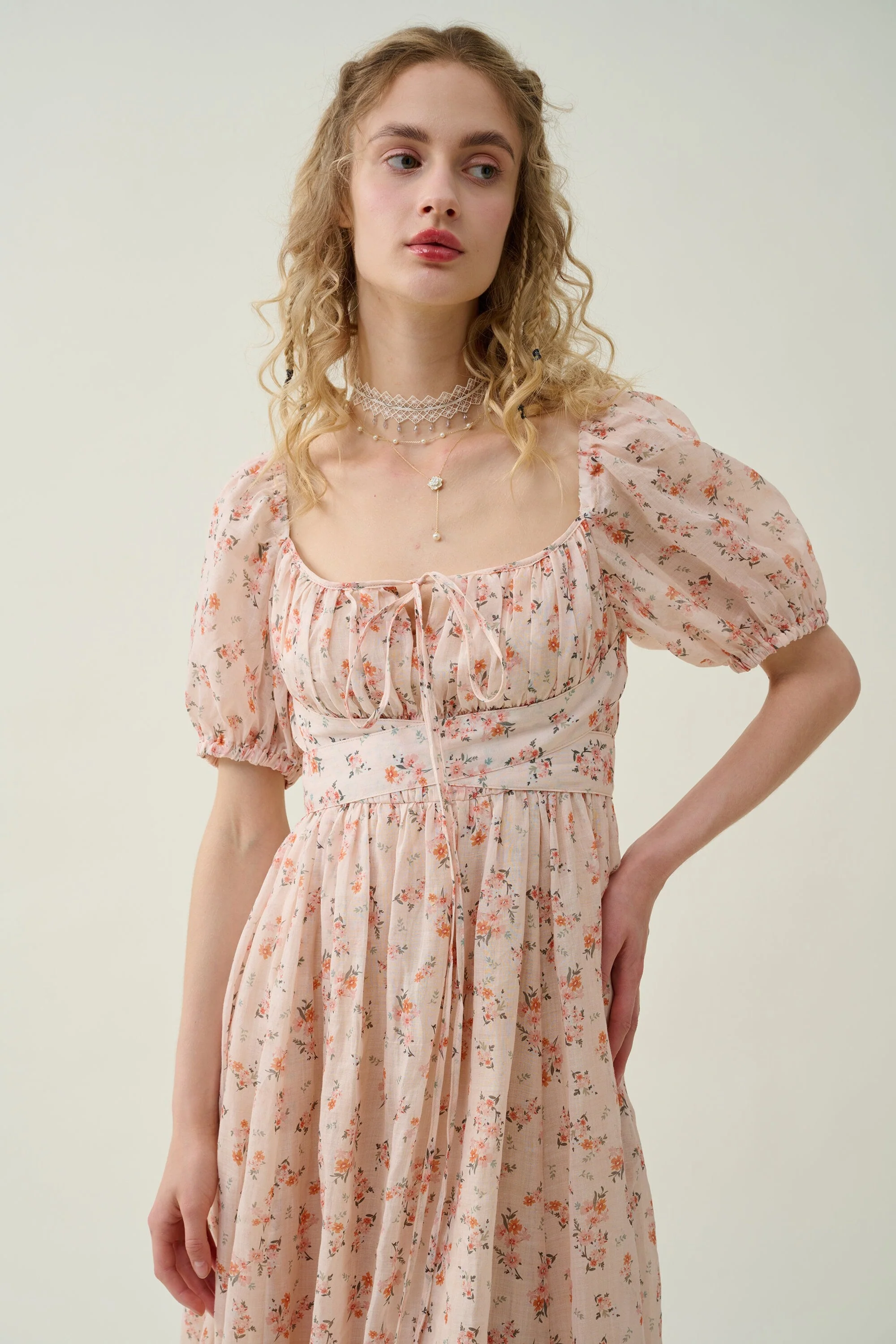 Alice 19 | Floral linen dress - Image 11