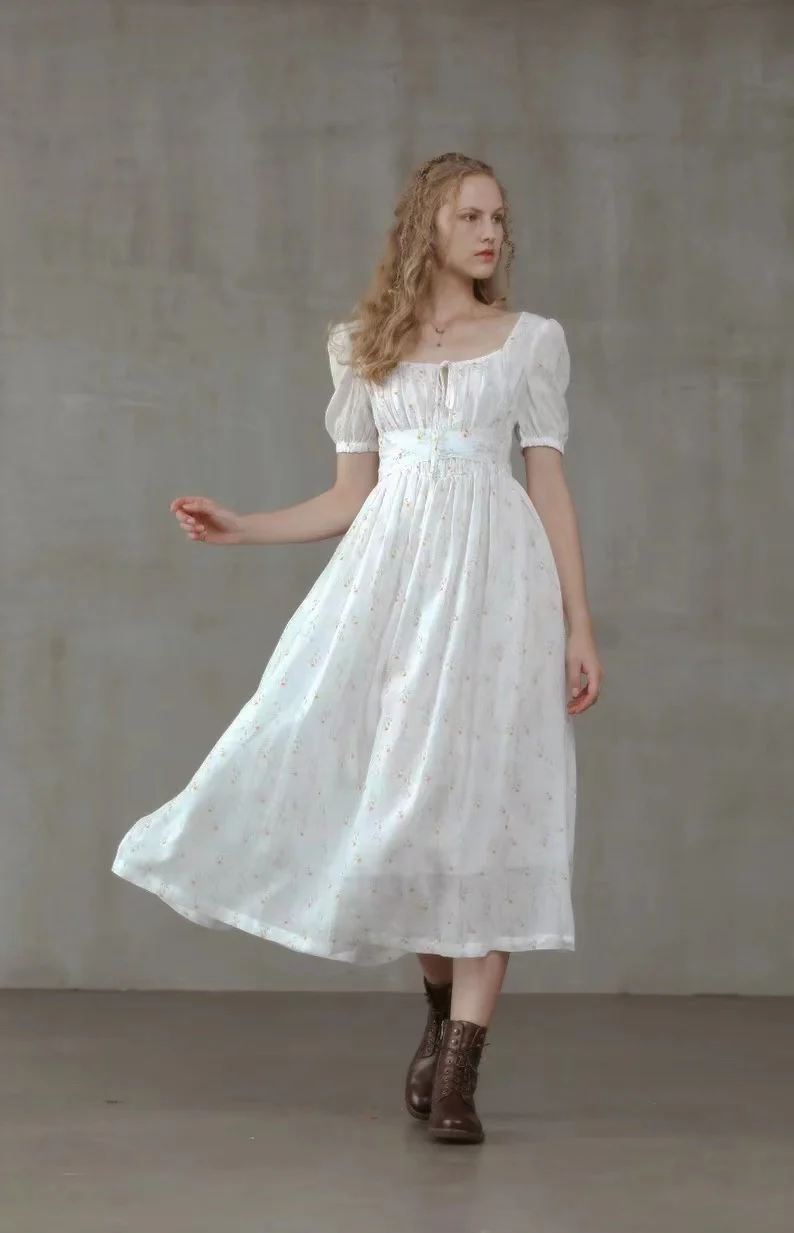 Alice 19 | Floral linen dress - Image 21
