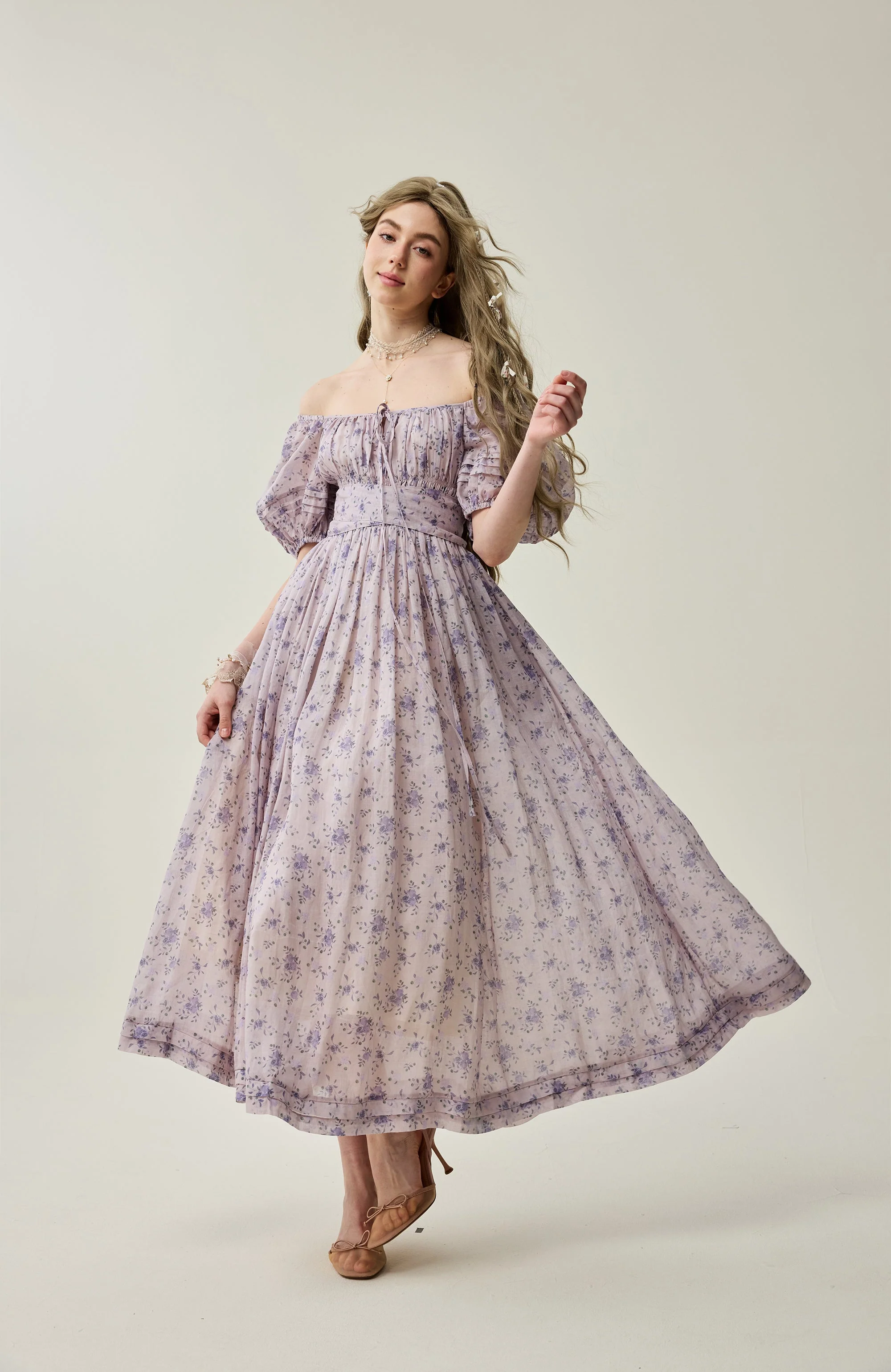 Alice 19 | Floral linen dress - Image 28