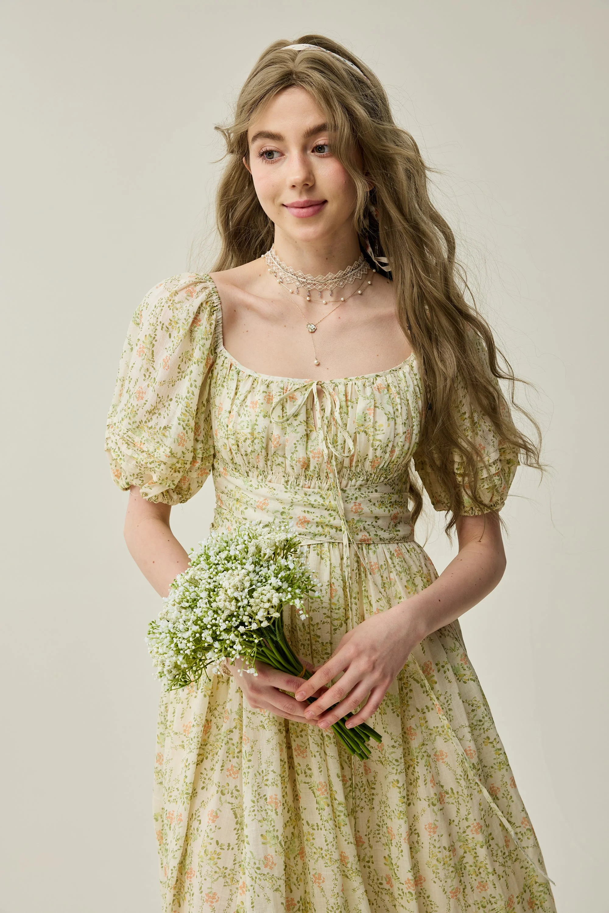Alice 19 | Floral linen dress - Image 31