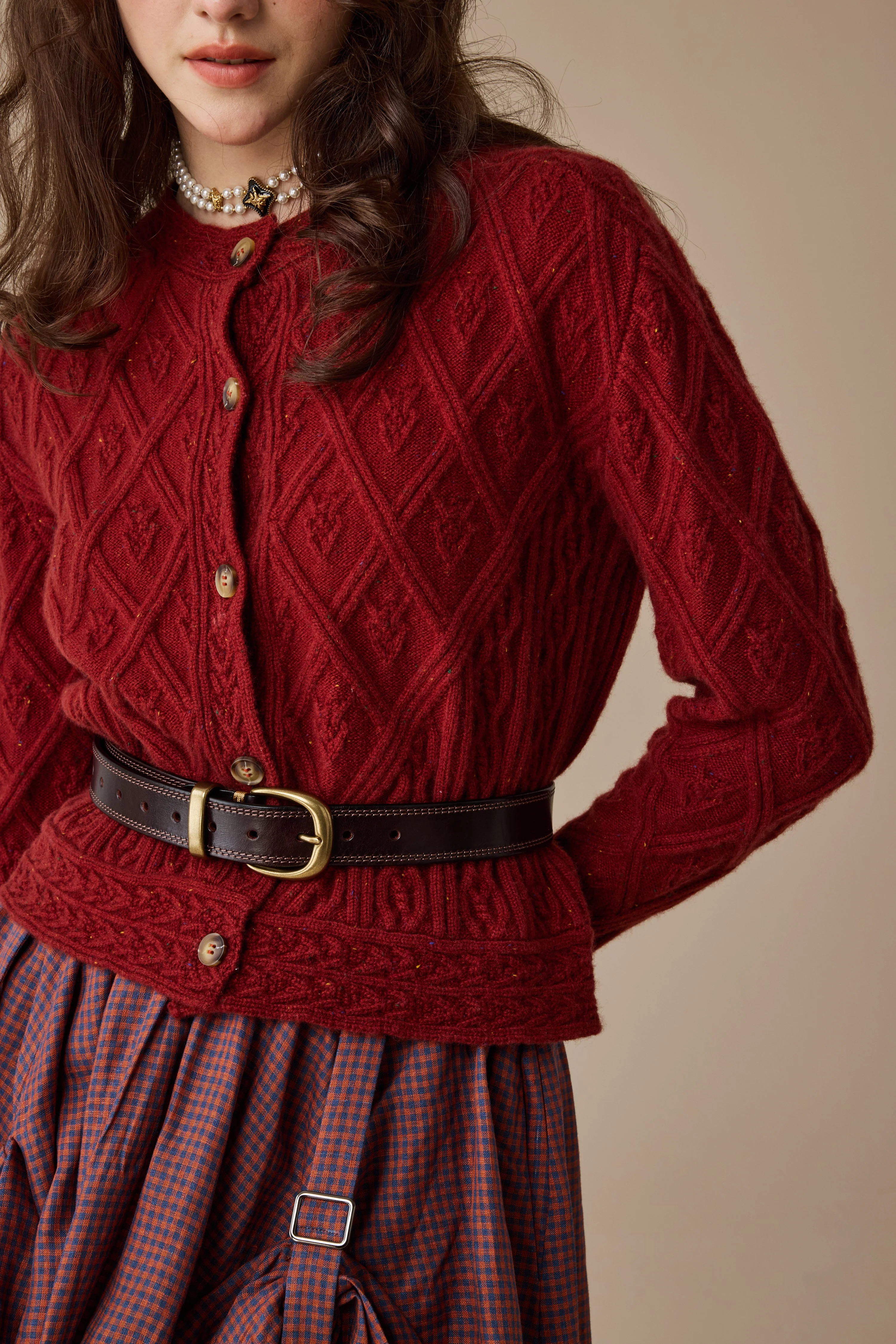 Flurry 17 | 100% Wool Sculptured Knitwear Cardigan - Image 17