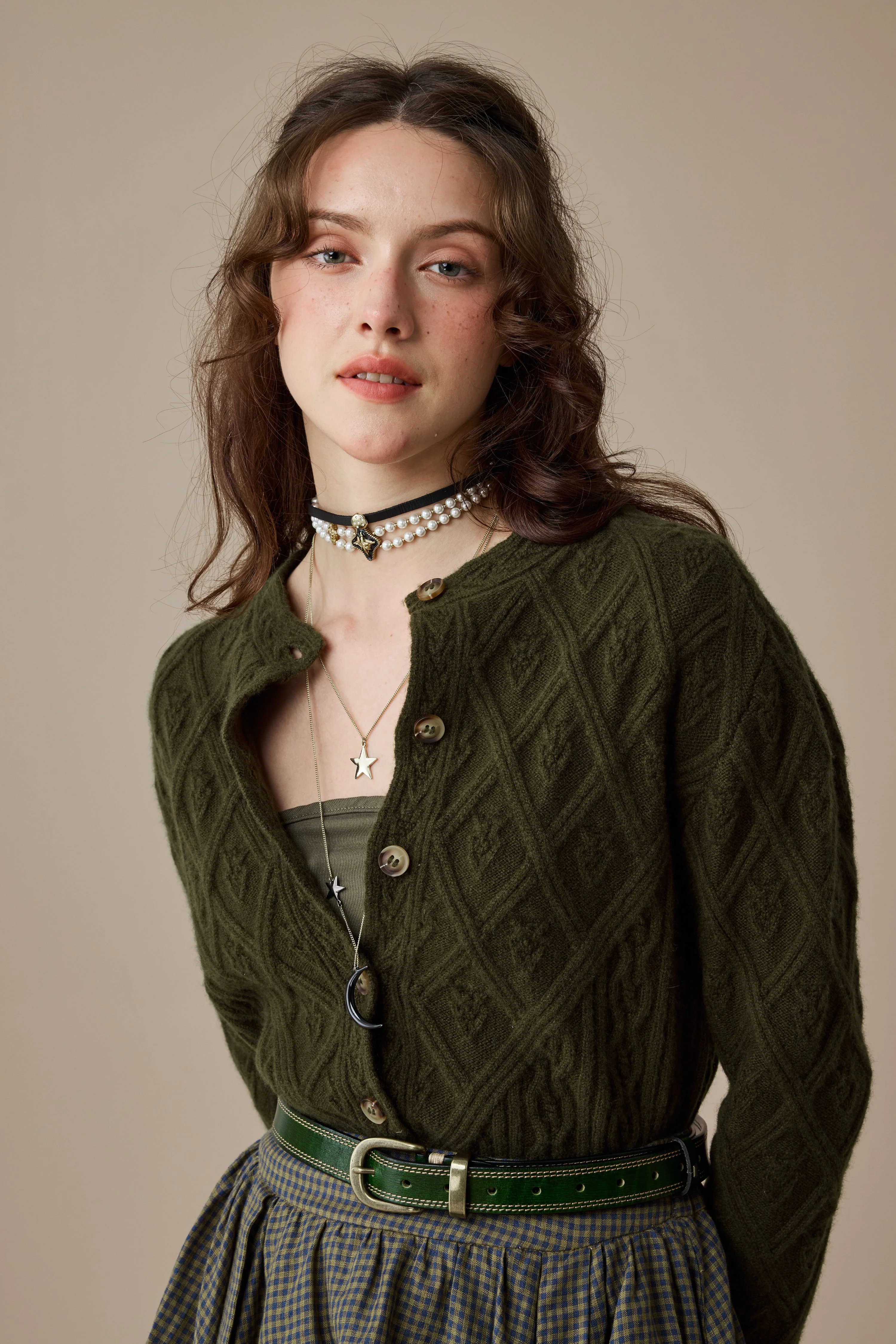 Flurry 17 | 100% Wool Sculptured Knitwear Cardigan - Image 24