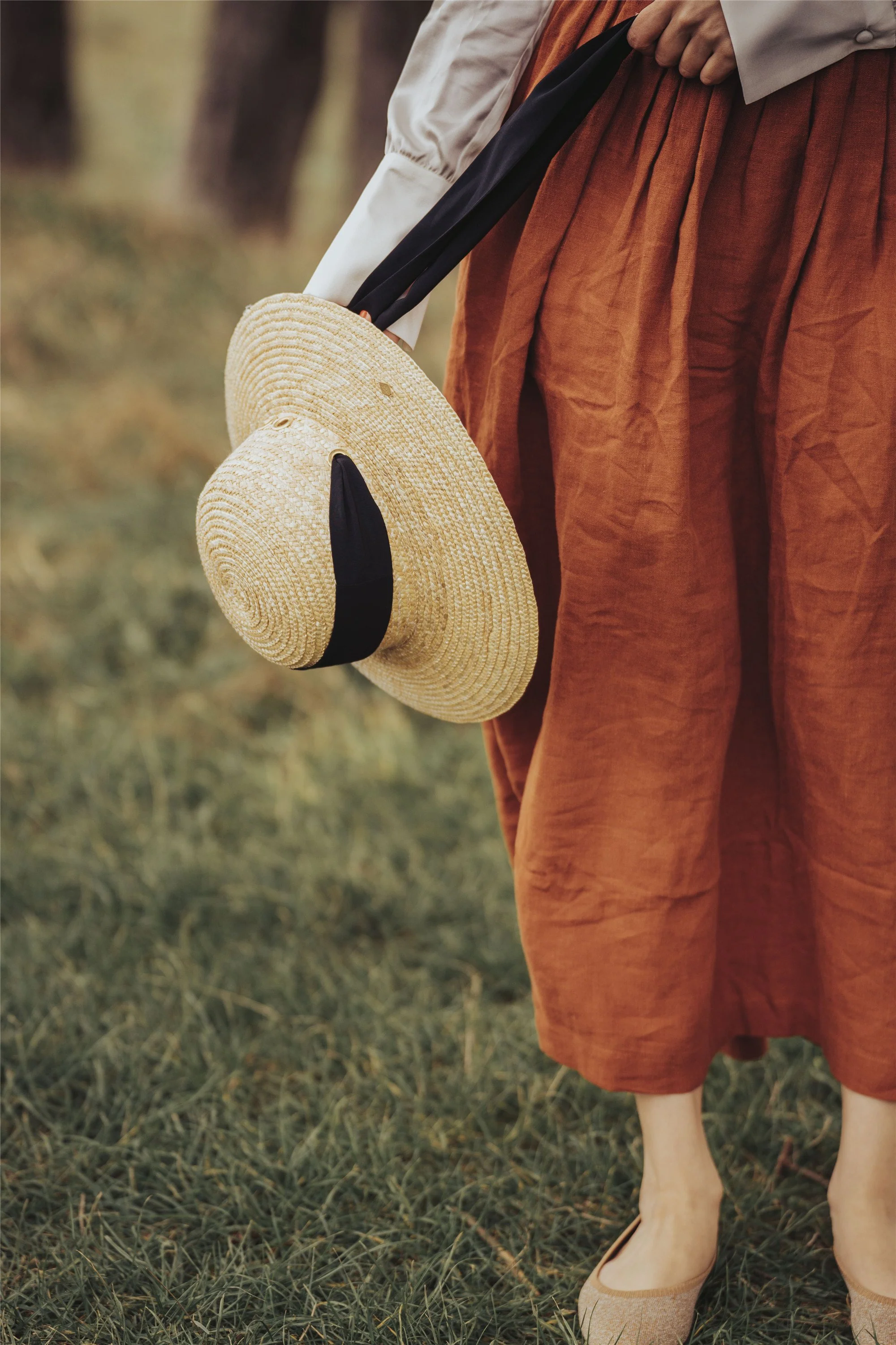 Hannah 38 |  Girdle linen skirt - Image 16