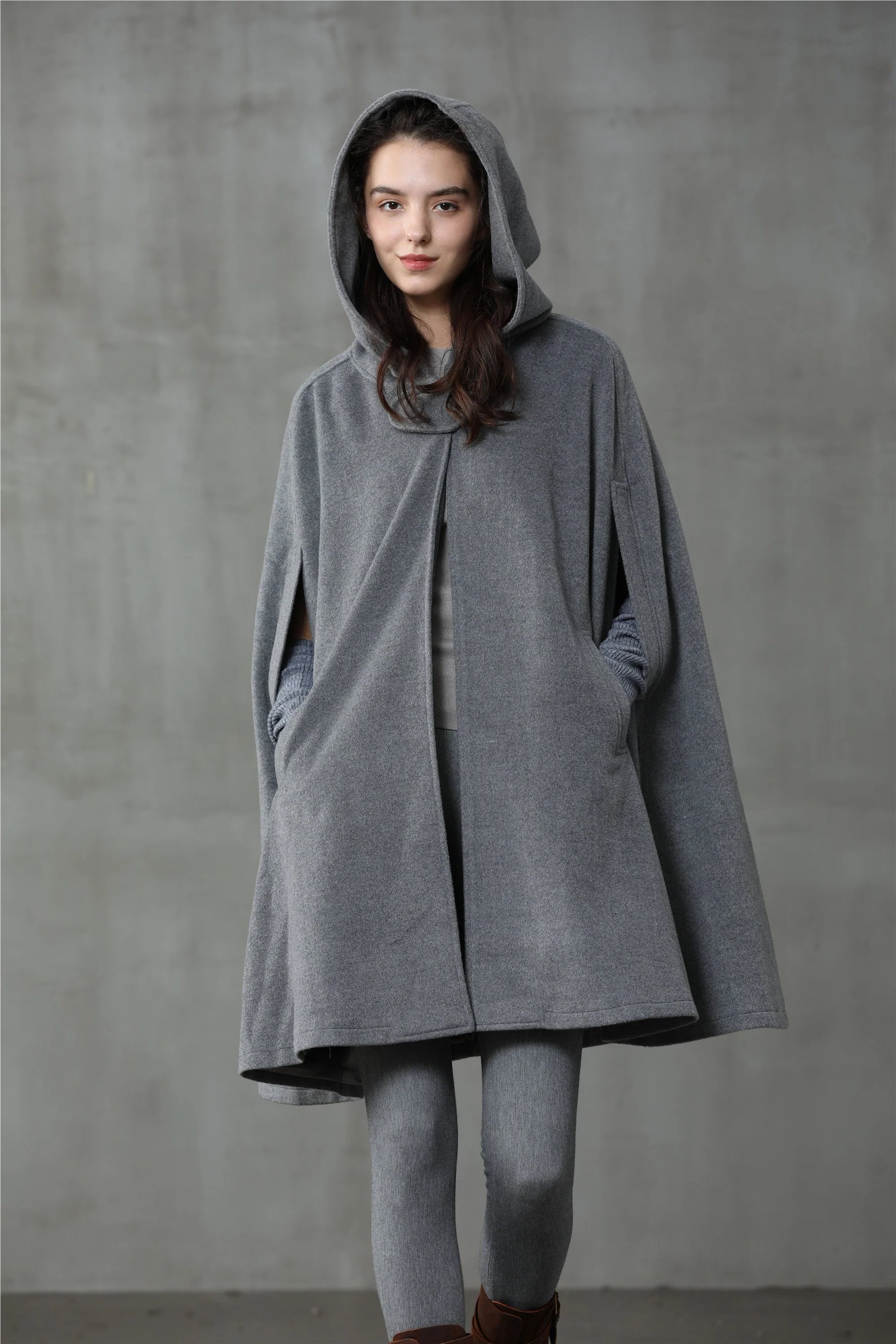 The New Yorker | Hooded Cashmere Cape - Image 5