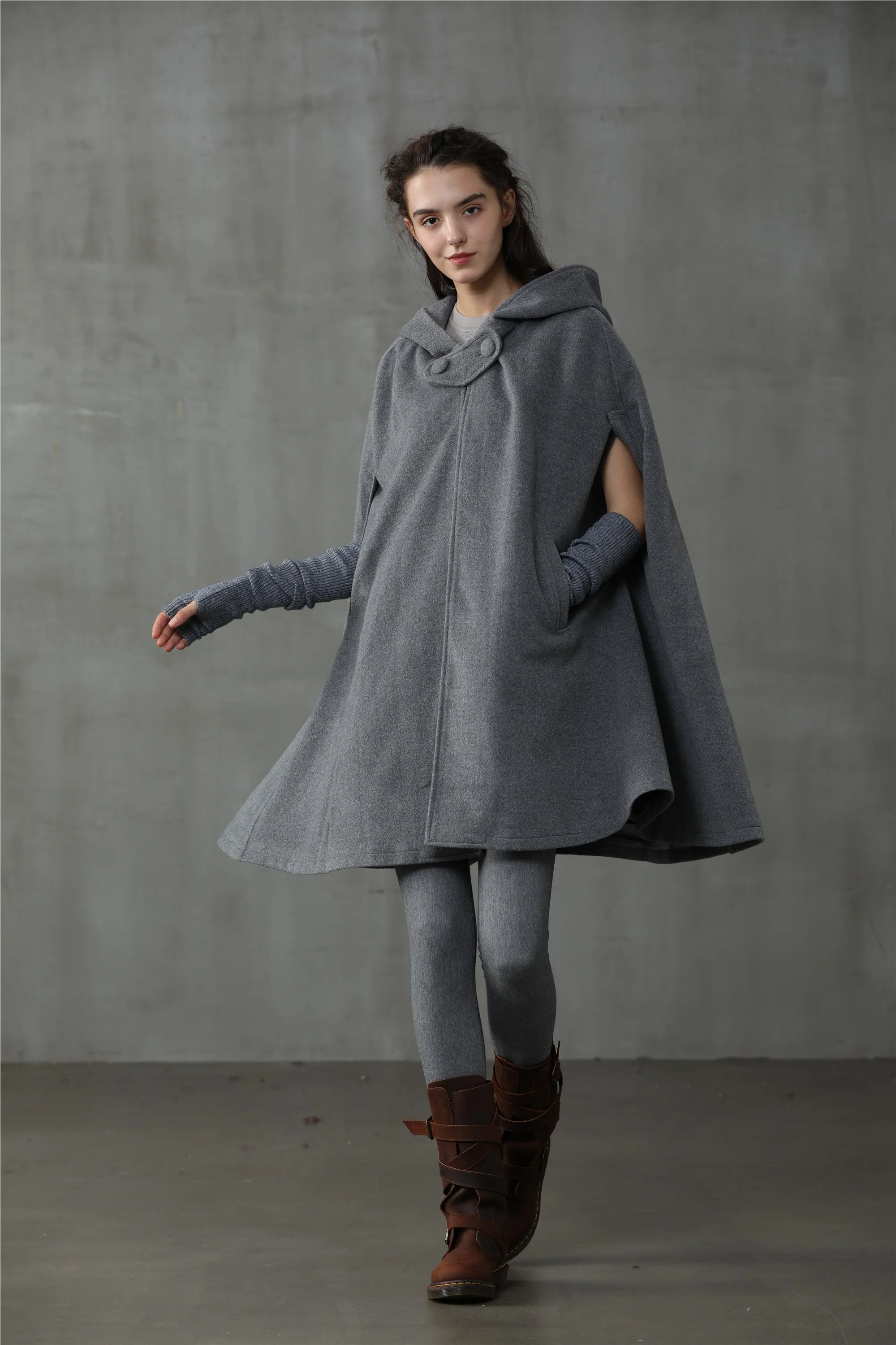 The New Yorker | Hooded Cashmere Cape - Image 8