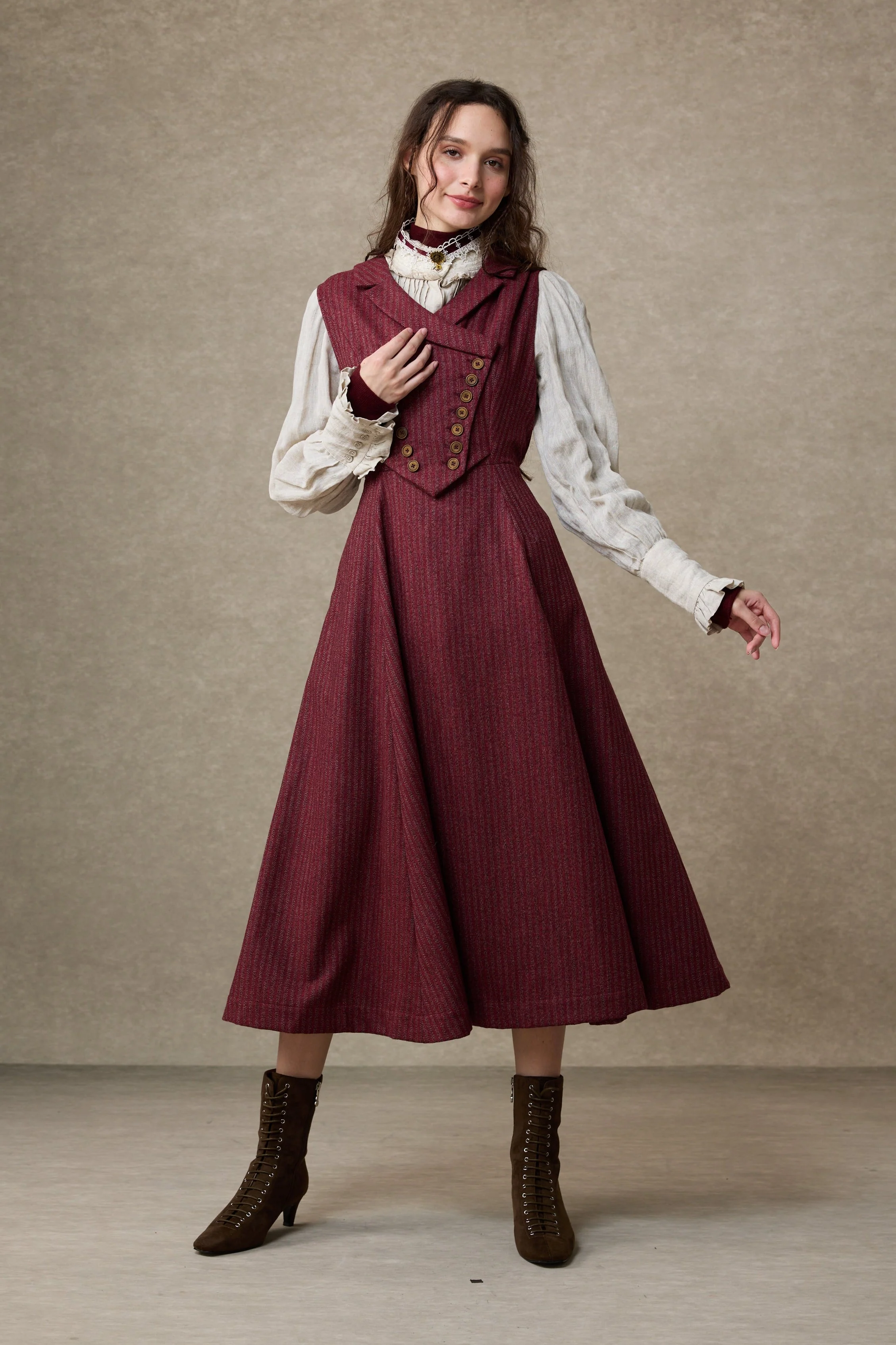 Helen 17| Vintage wool dress - Image 18