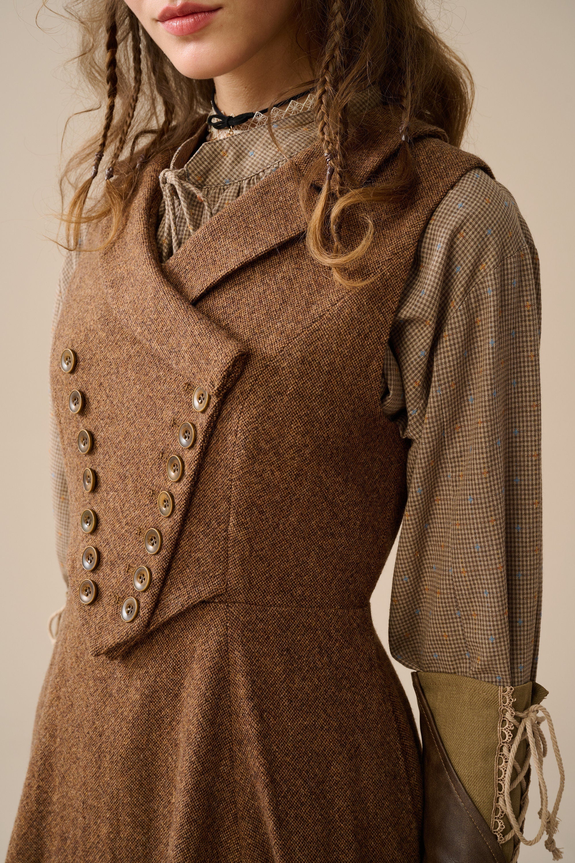 Helen 17| Vintage wool dress - Image 7