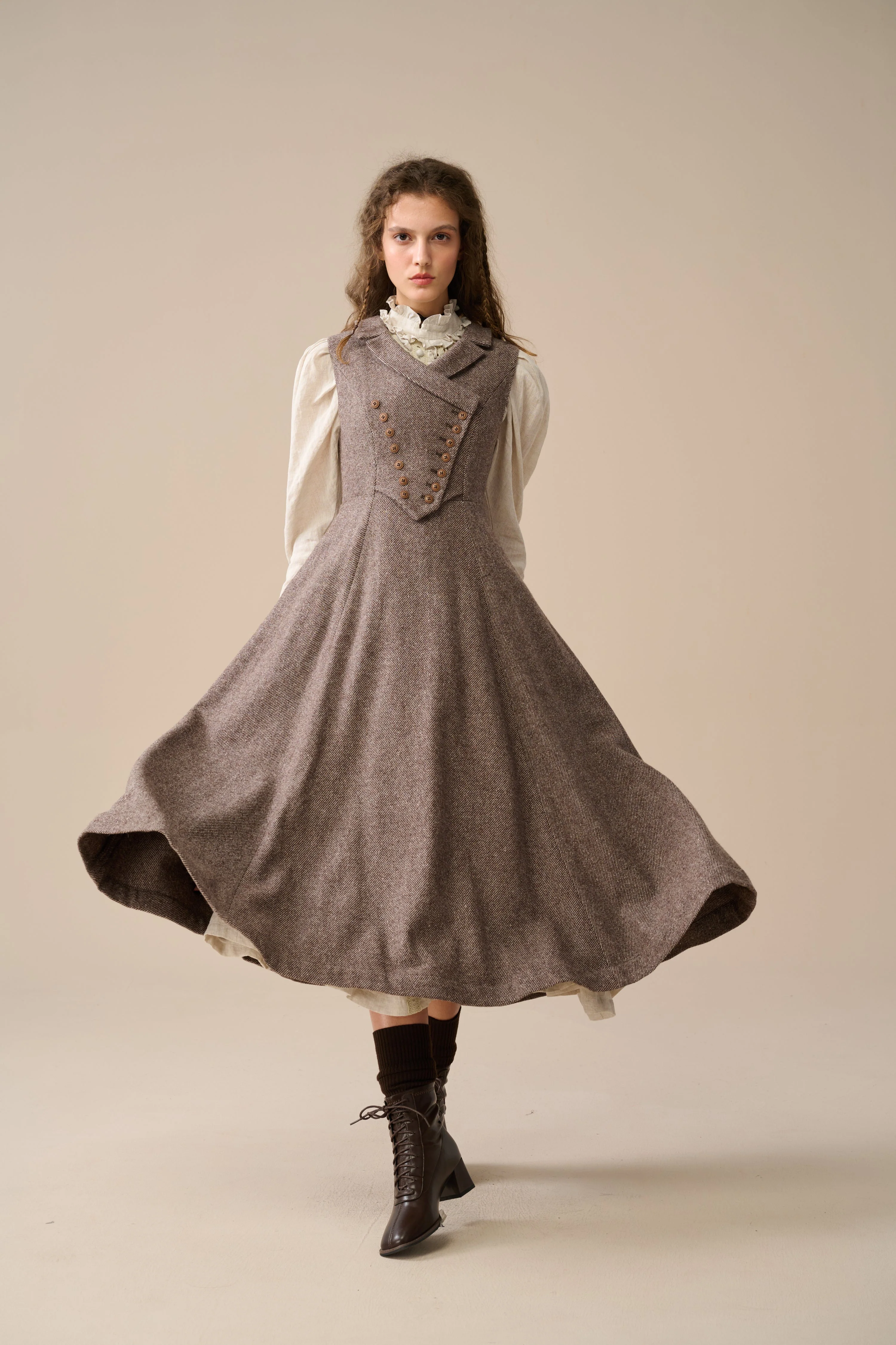 Helen 17| Vintage wool dress - Image 30