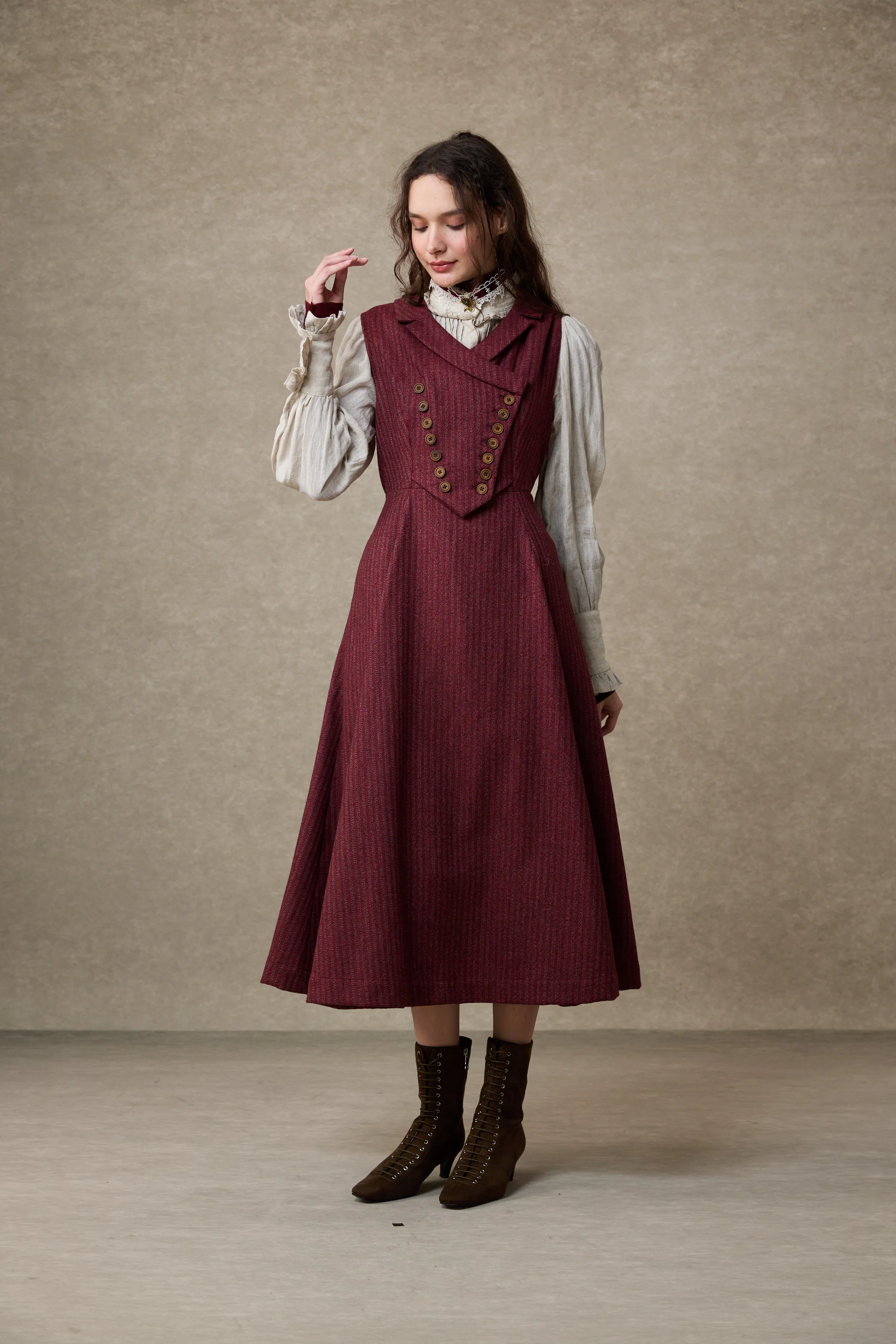 Helen 17| Vintage wool dress - Image 4