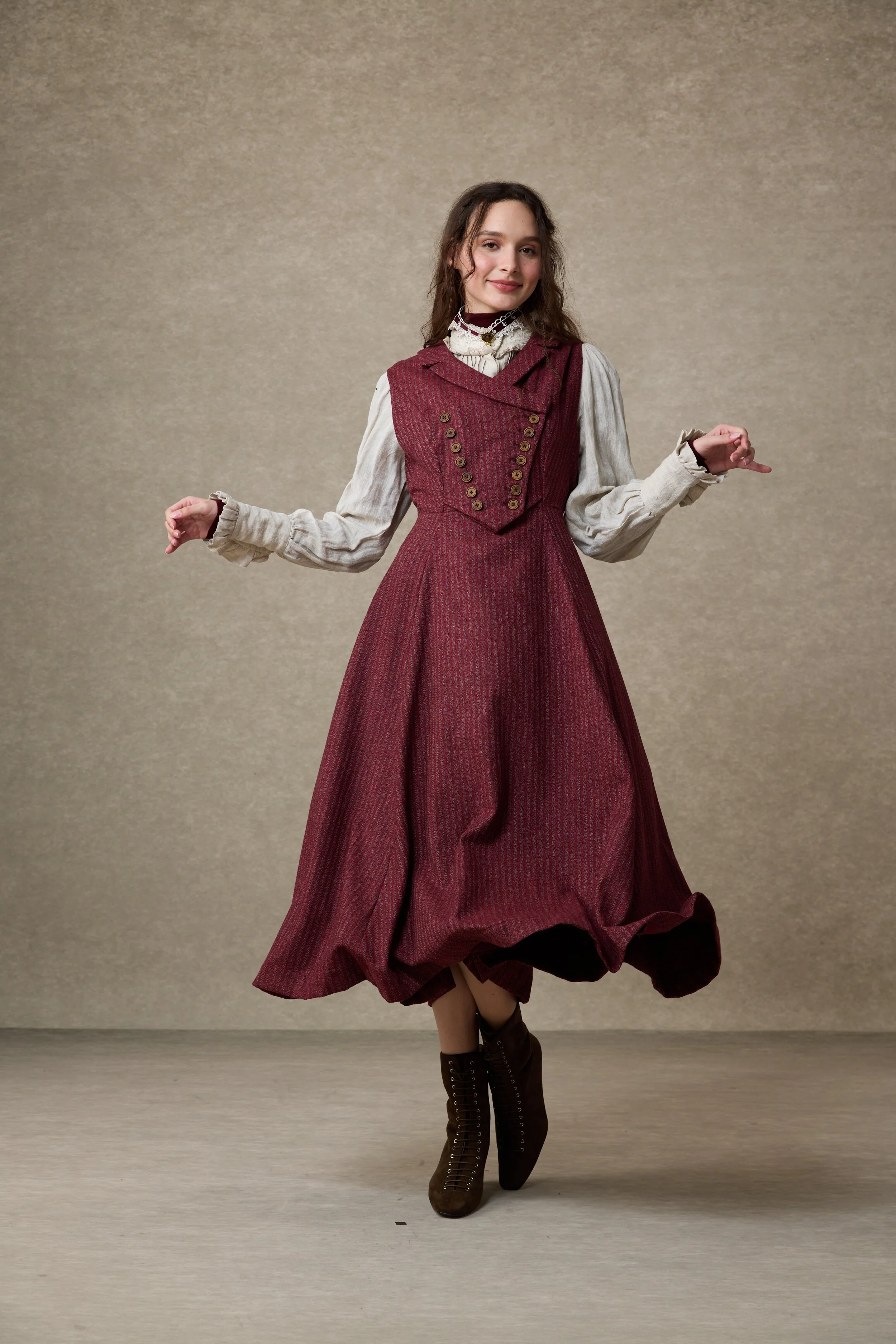 Helen 17| Vintage wool dress - Image 6