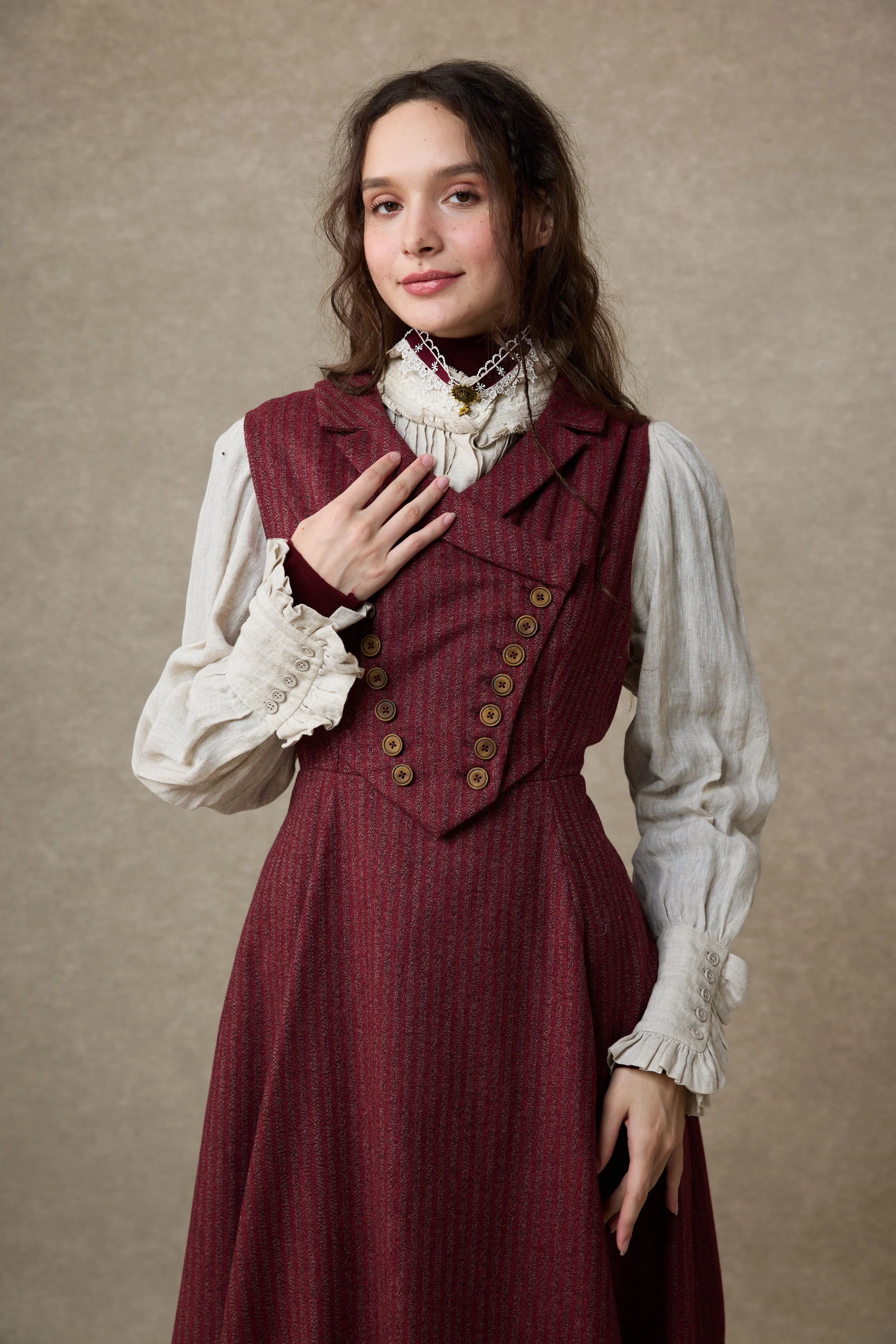 Helen 17| Vintage wool dress - Image 7