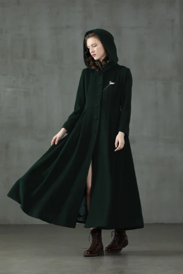 My Fair Lady 26 | Hooded Wool Coat - Image 12