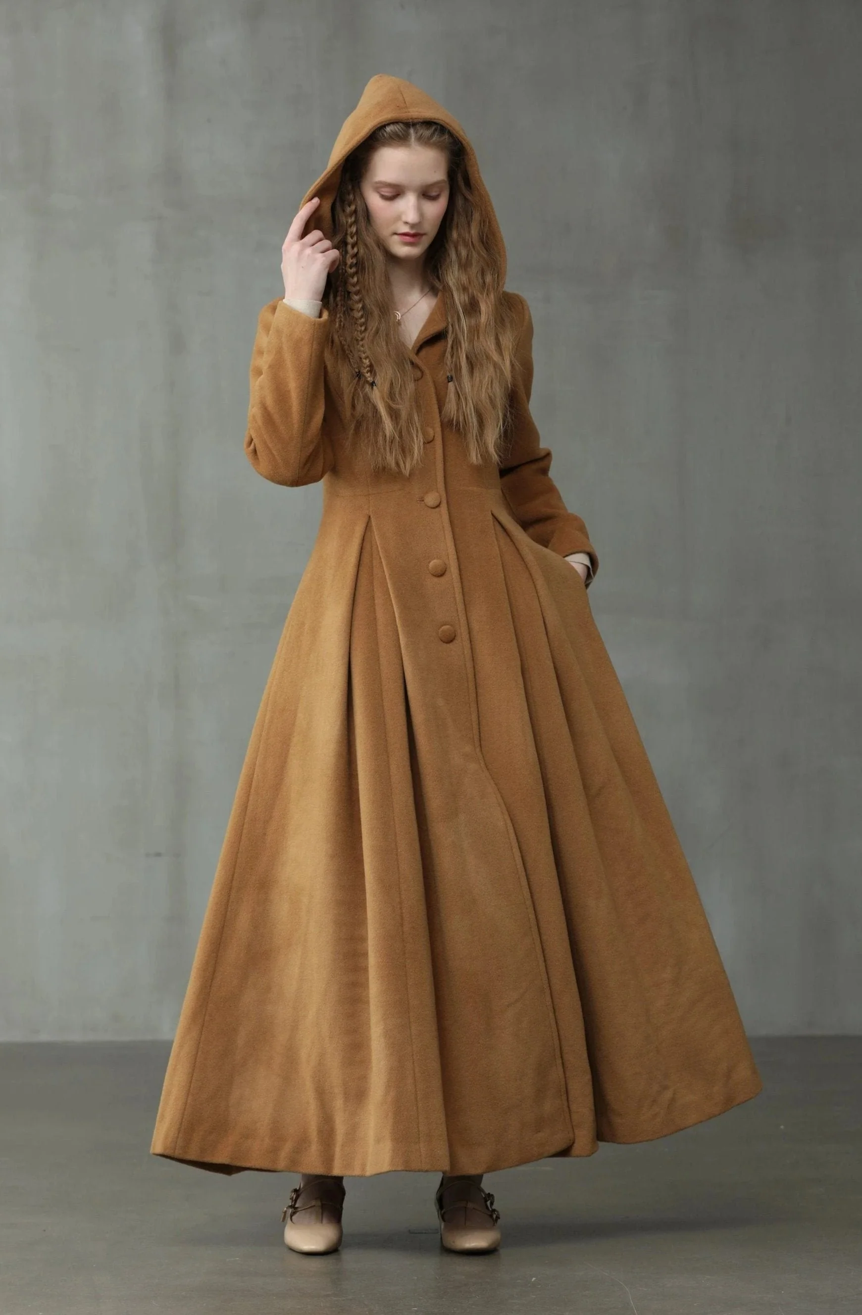 My Fair Lady 26 | Hooded Wool Coat - Image 15
