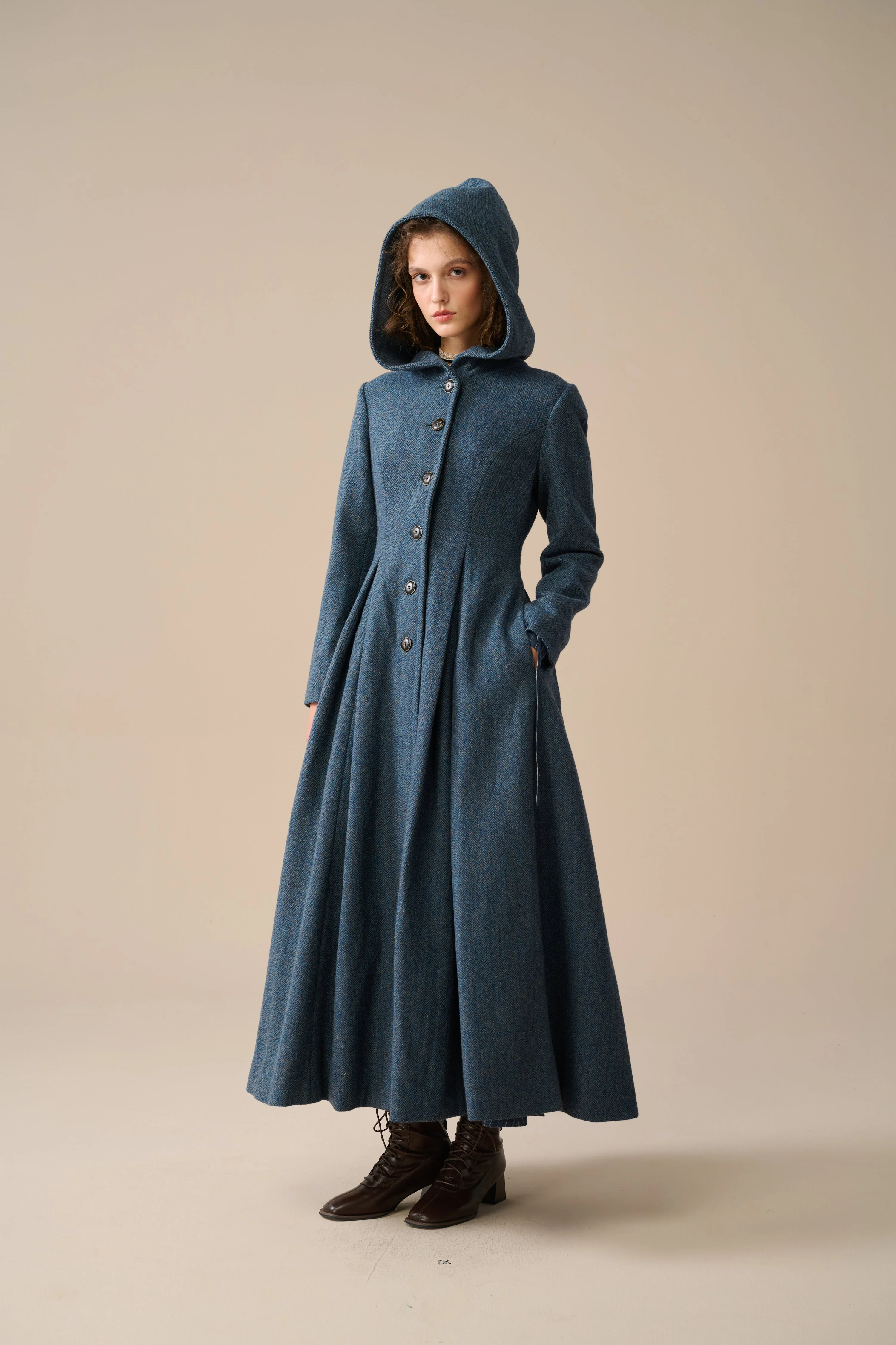 My Fair Lady 26 | Hooded Wool Coat - Image 4