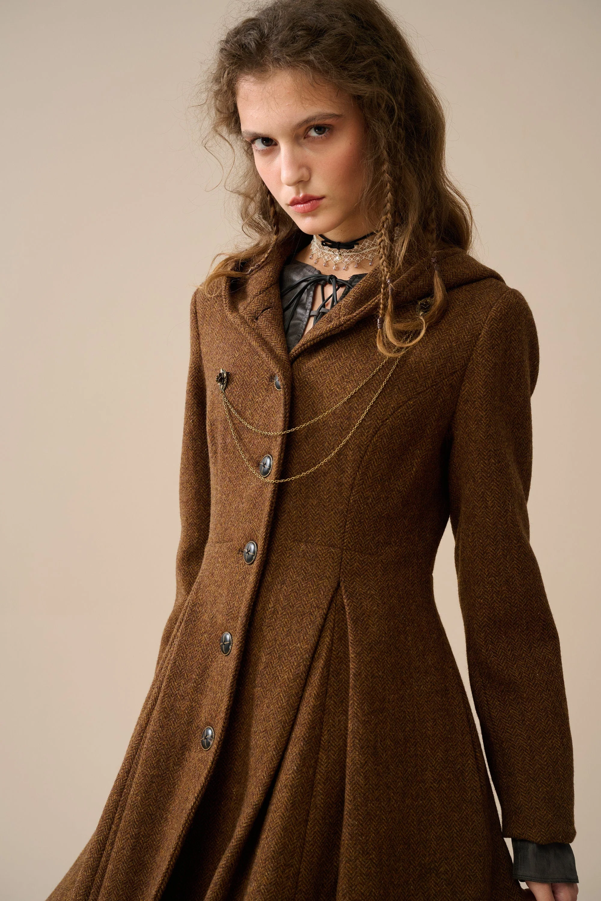 My Fair Lady 26 | Hooded Wool Coat - Image 5