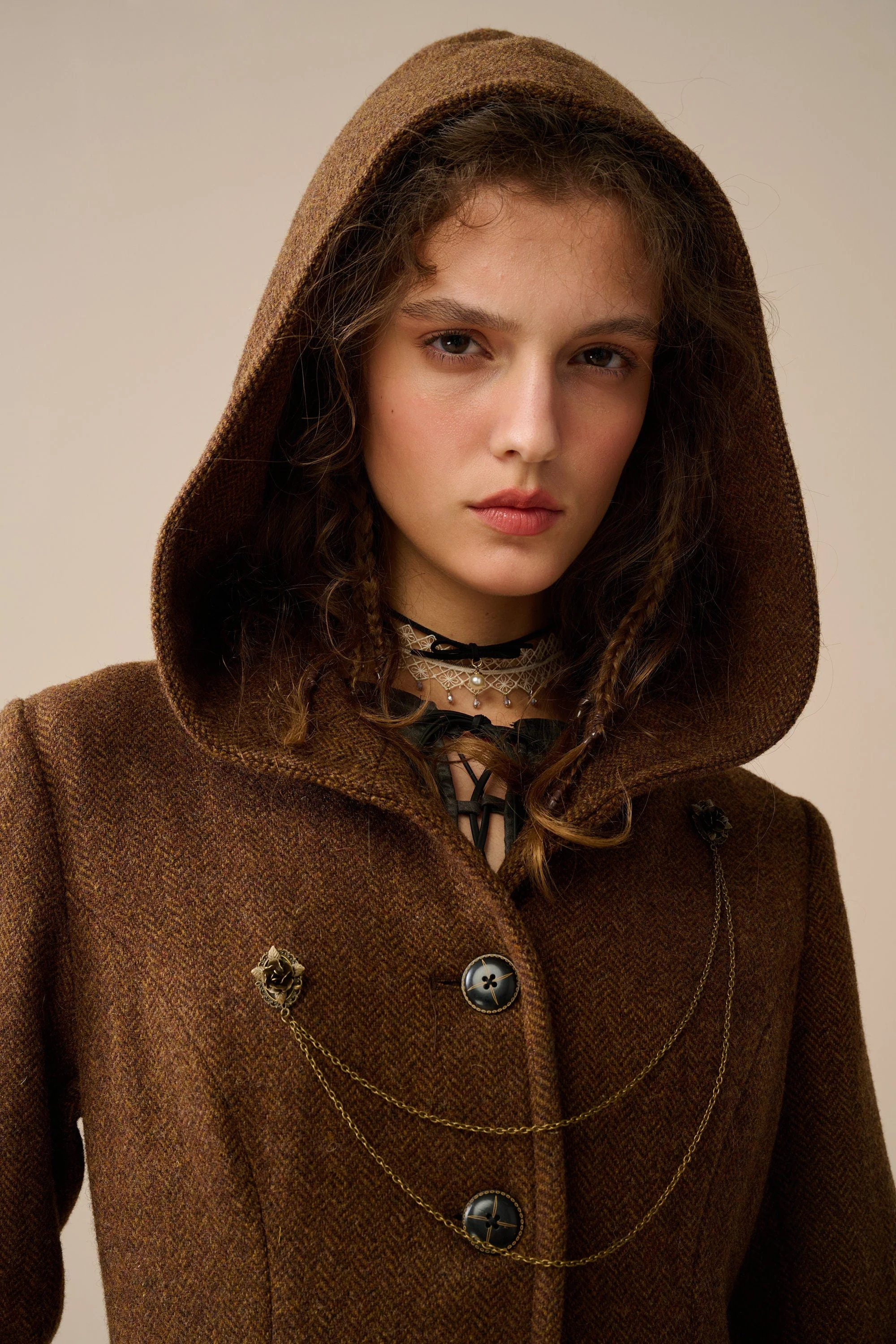 My Fair Lady 26 | Hooded Wool Coat - Image 8