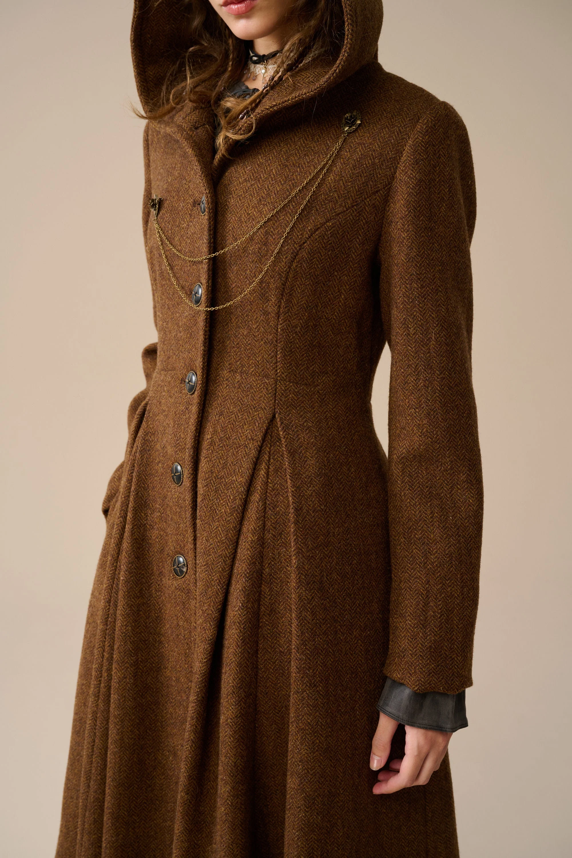 My Fair Lady 26 | Hooded Wool Coat - Image 9