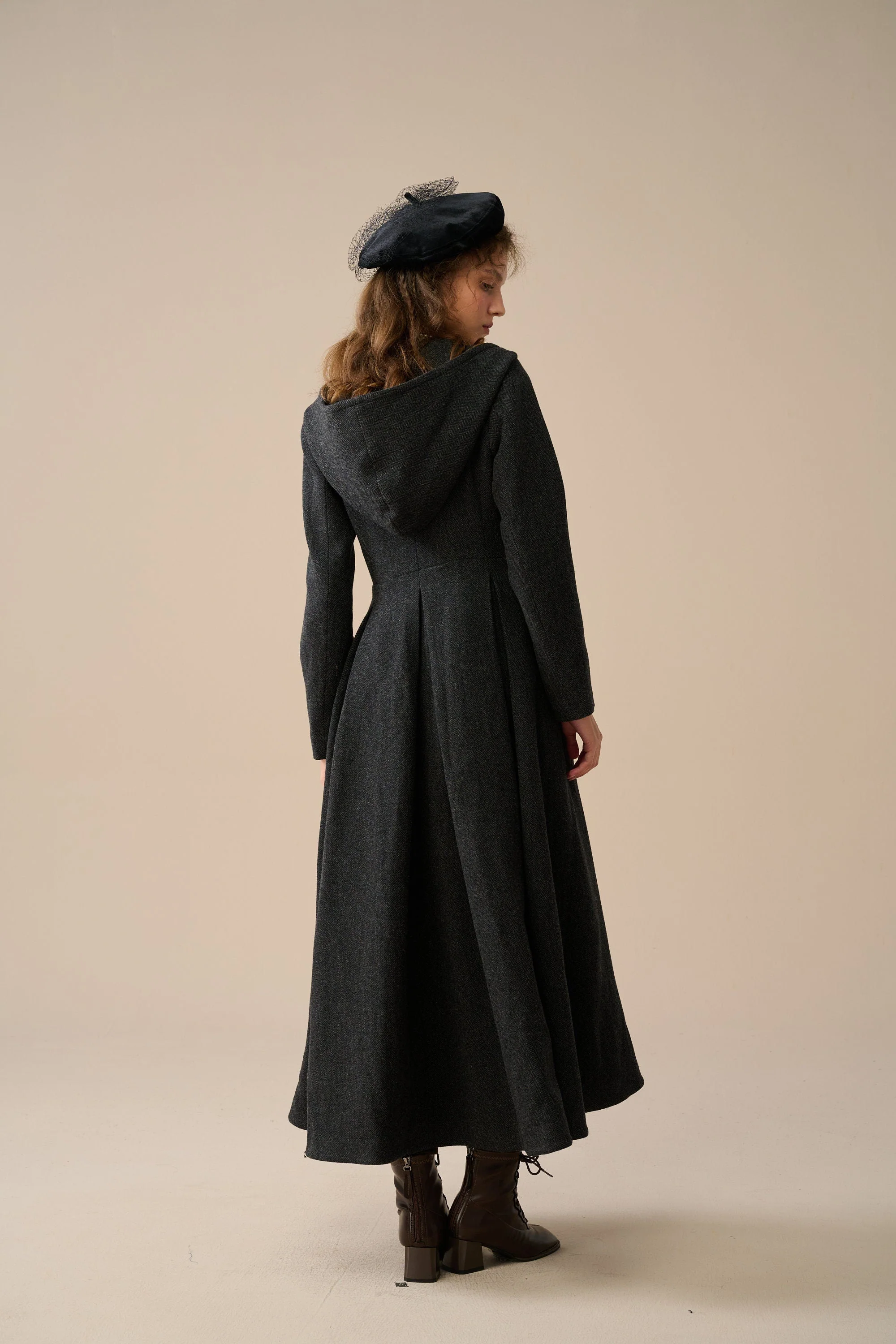 My Fair Lady 26 | Hooded Wool Coat - Image 12