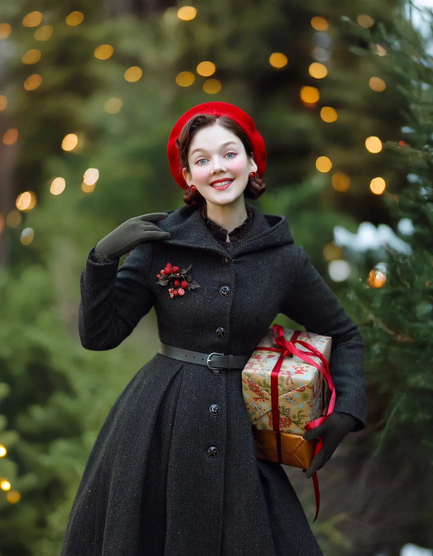 My Fair Lady 26 | Hooded Wool Coat - Image 3