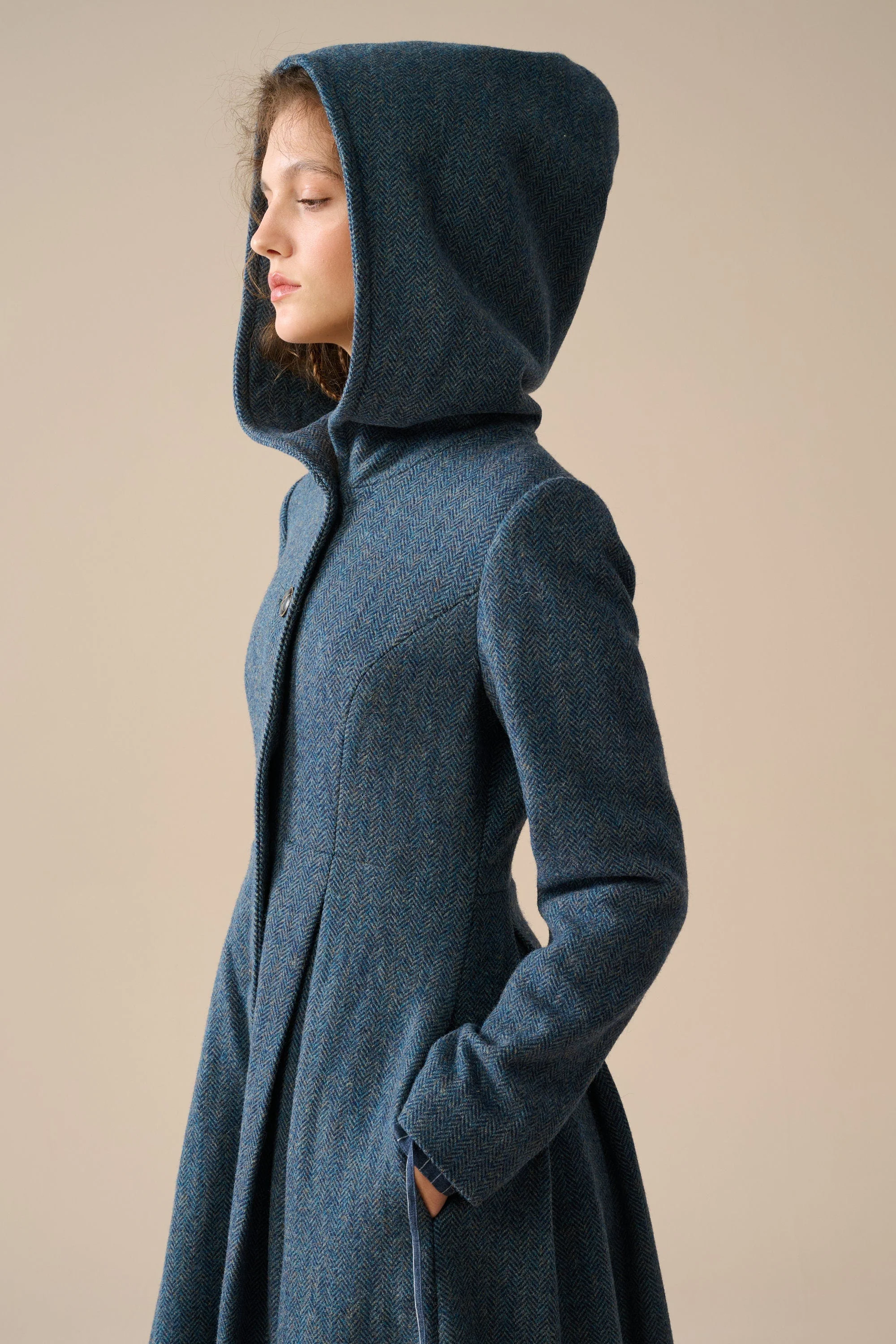 My Fair Lady 26 | Hooded Wool Coat - Image 11
