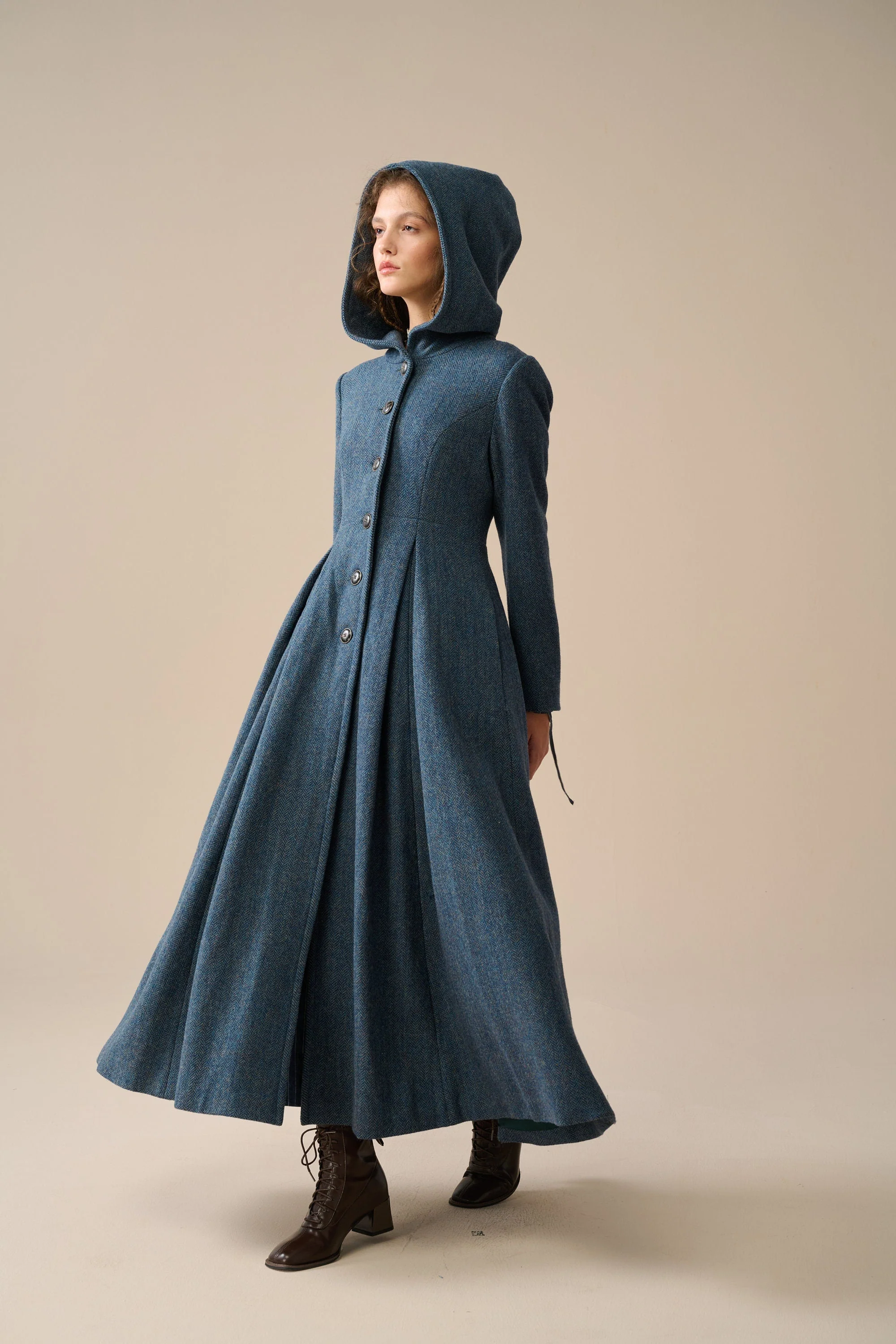 My Fair Lady 26 | Hooded Wool Coat - Image 18