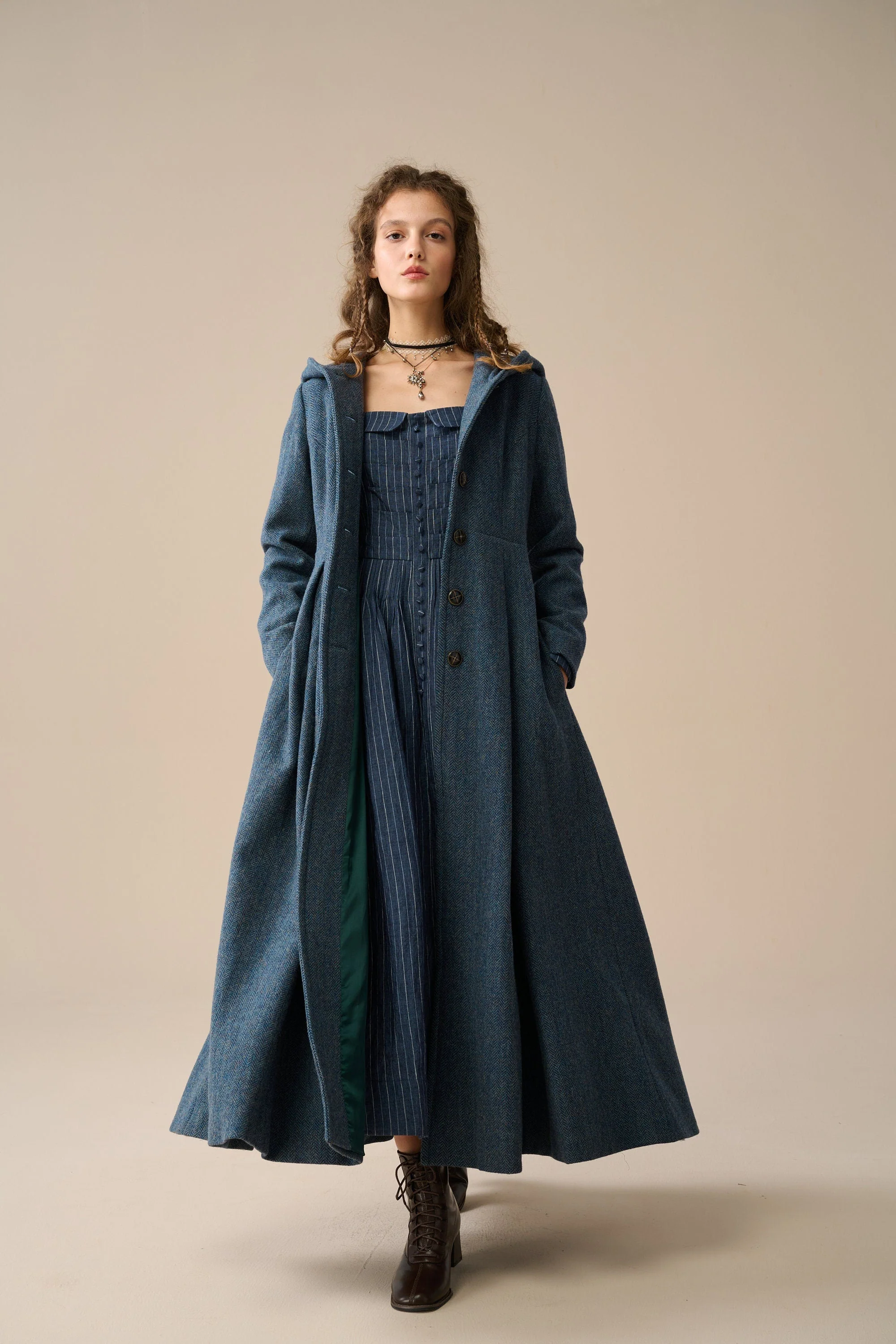 My Fair Lady 26 | Hooded Wool Coat - Image 19