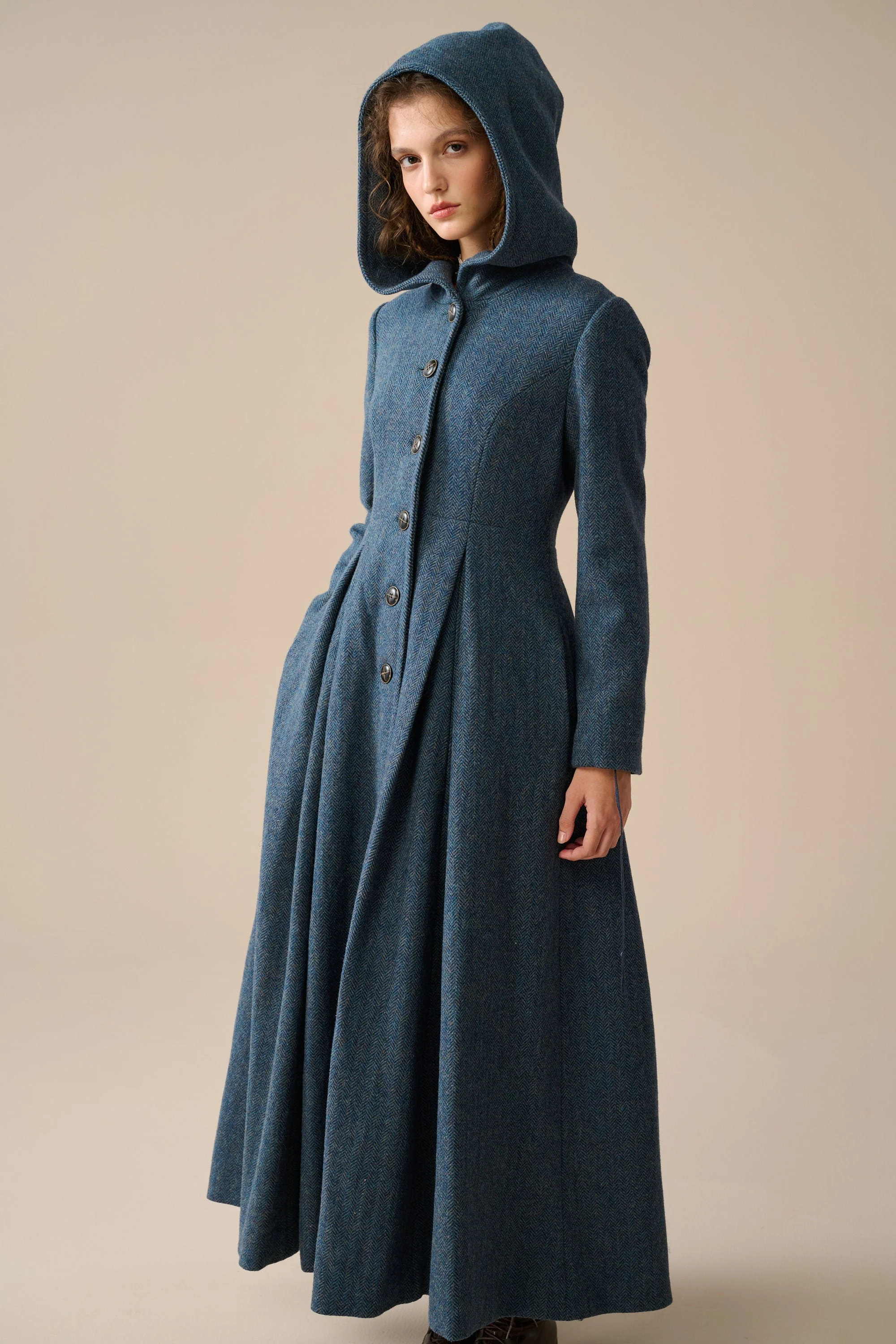 My Fair Lady 26 | Hooded Wool Coat - Image 23