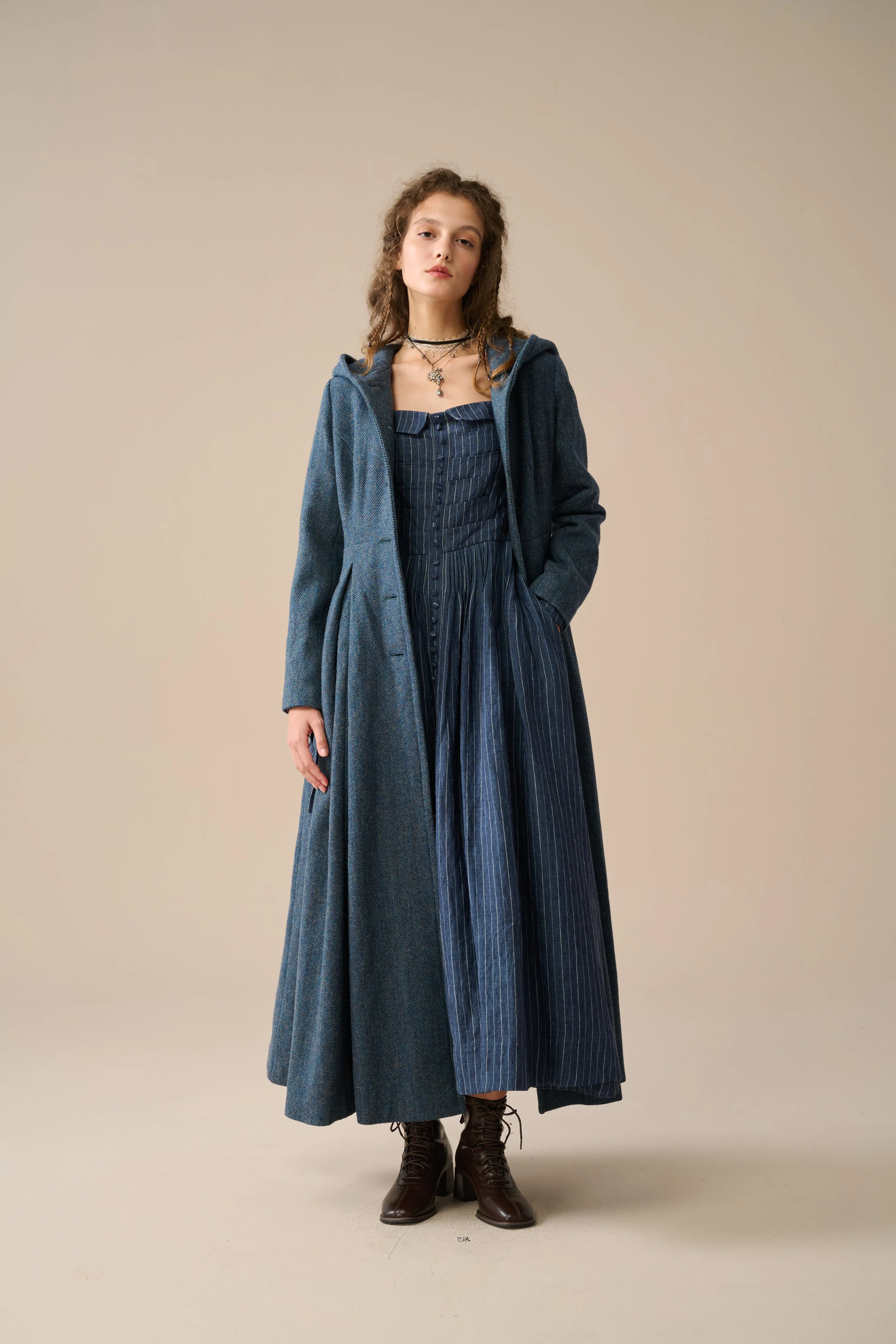 My Fair Lady 26 | Hooded Wool Coat - Image 25