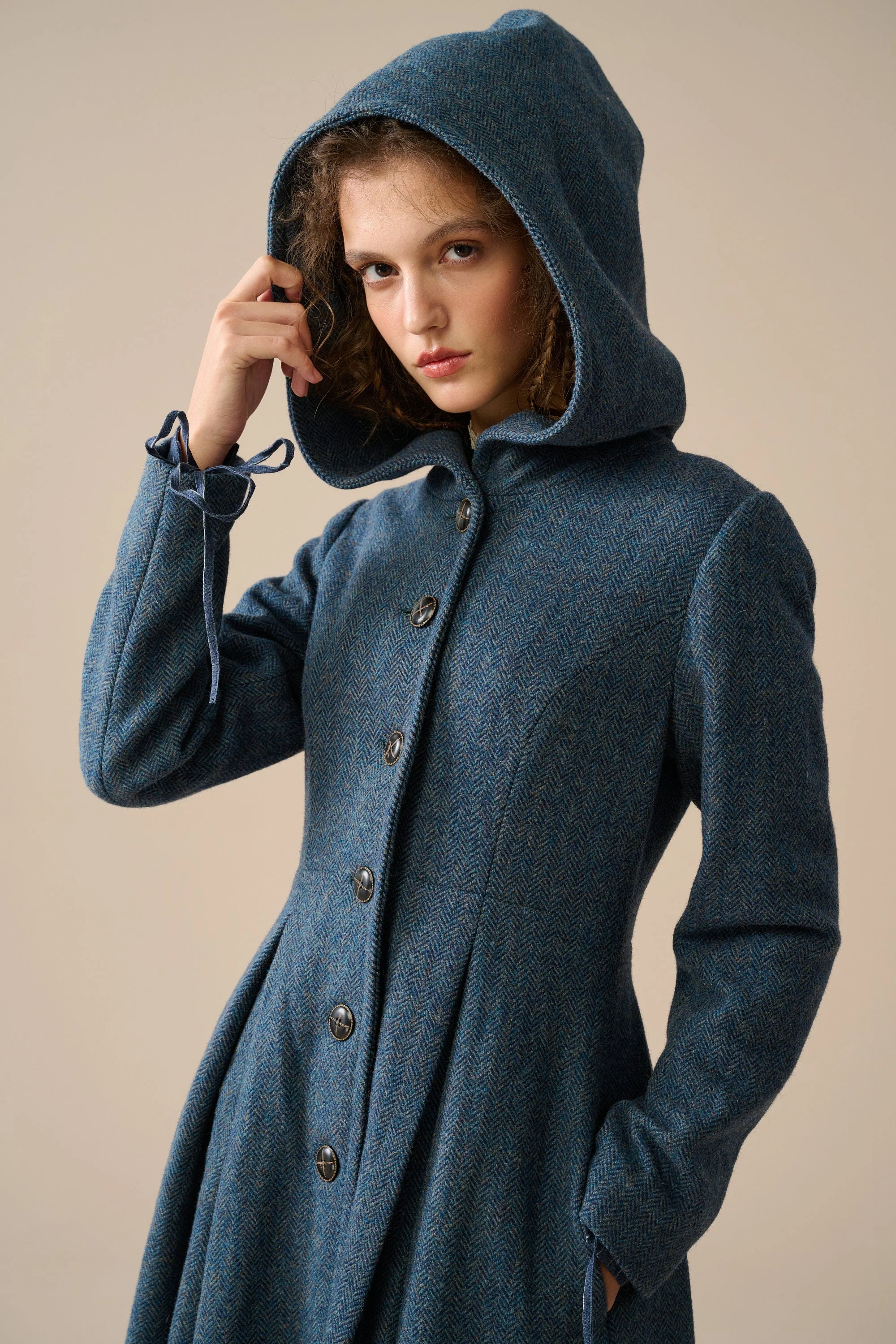 My Fair Lady 26 | Hooded Wool Coat - Image 3