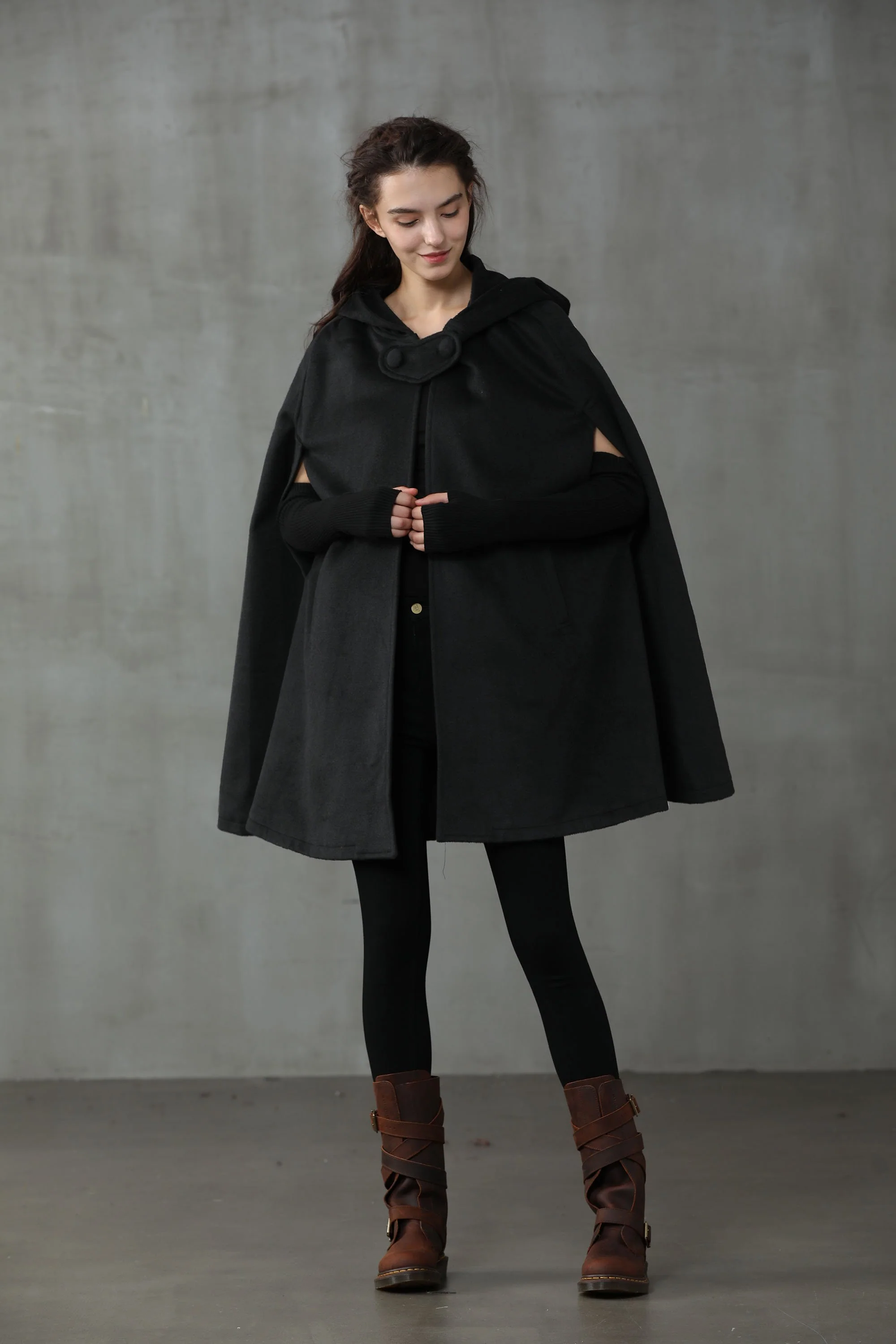 The New Yorker | Hooded Cashmere Cape - Image 11