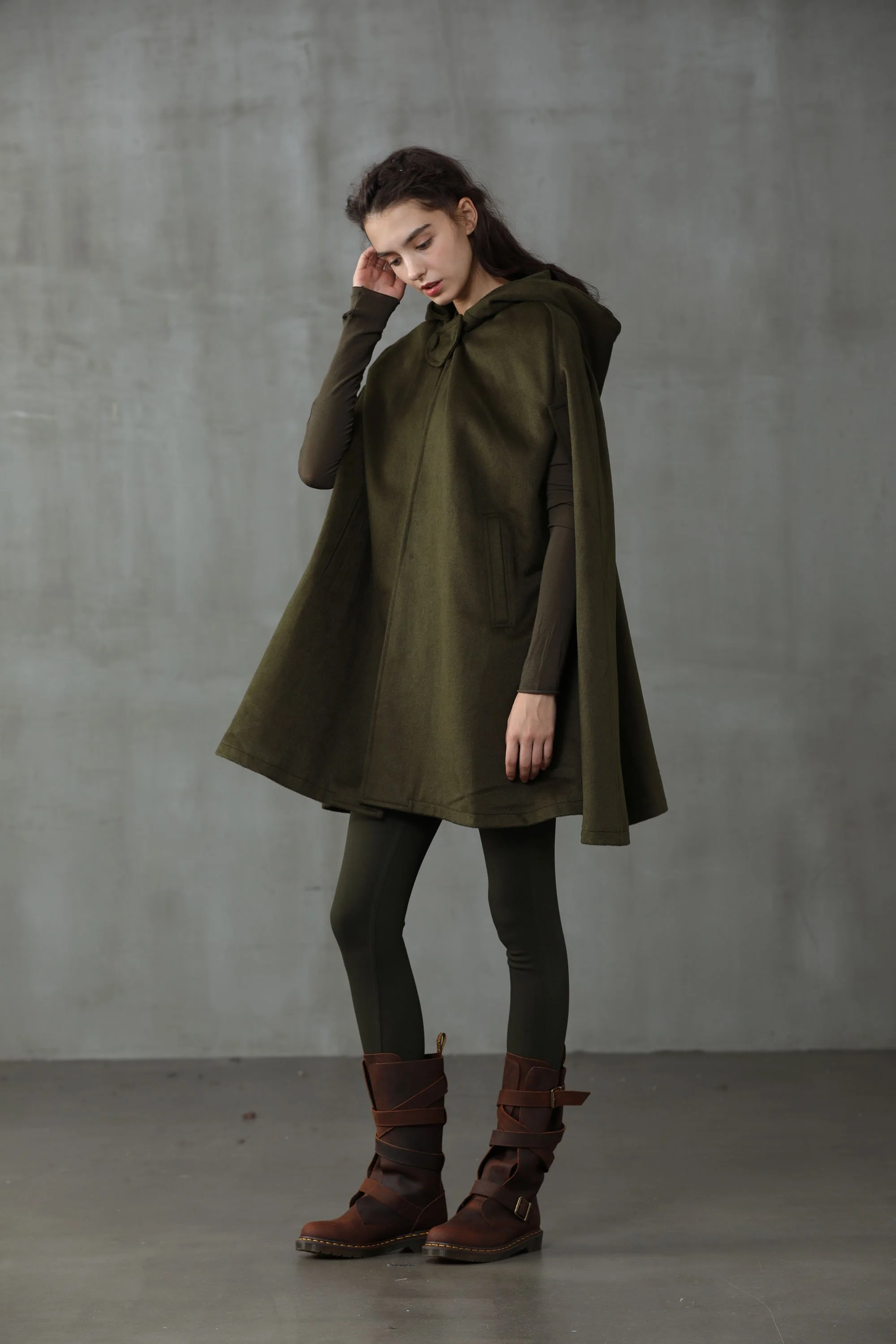 The New Yorker | Hooded Cashmere Cape - Image 3