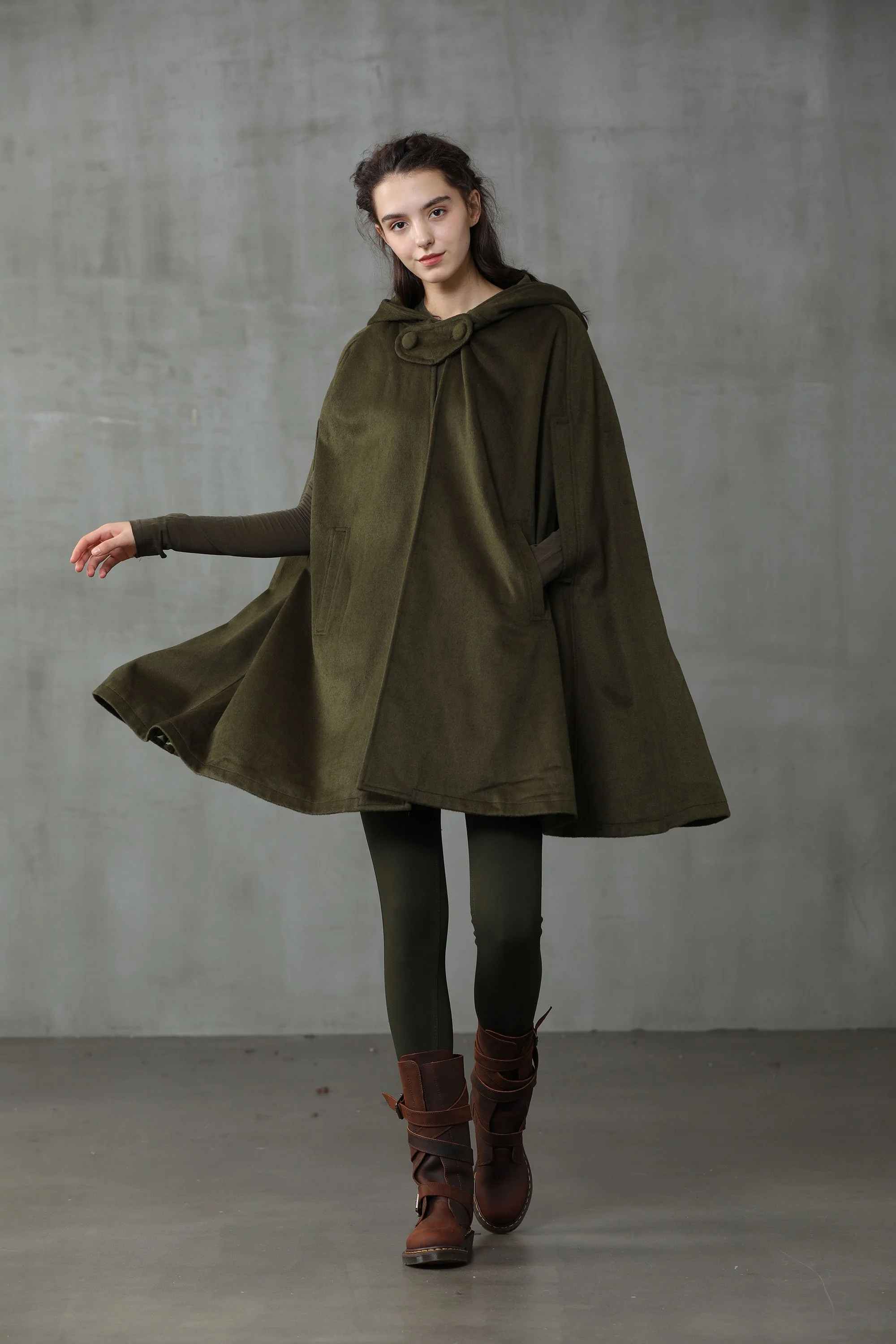 The New Yorker | Hooded Cashmere Cape - Image 4