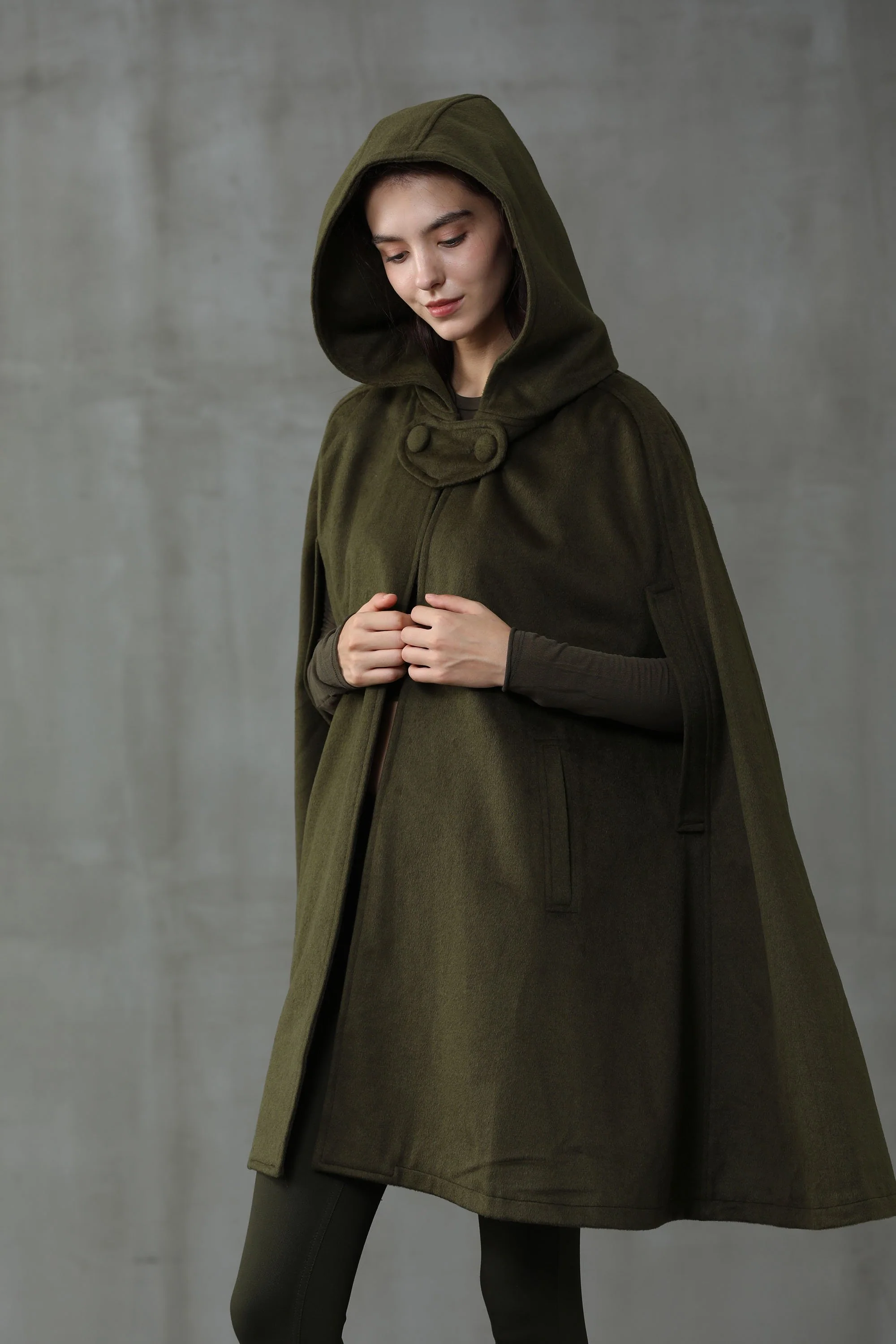 The New Yorker | Hooded Cashmere Cape - Image 5