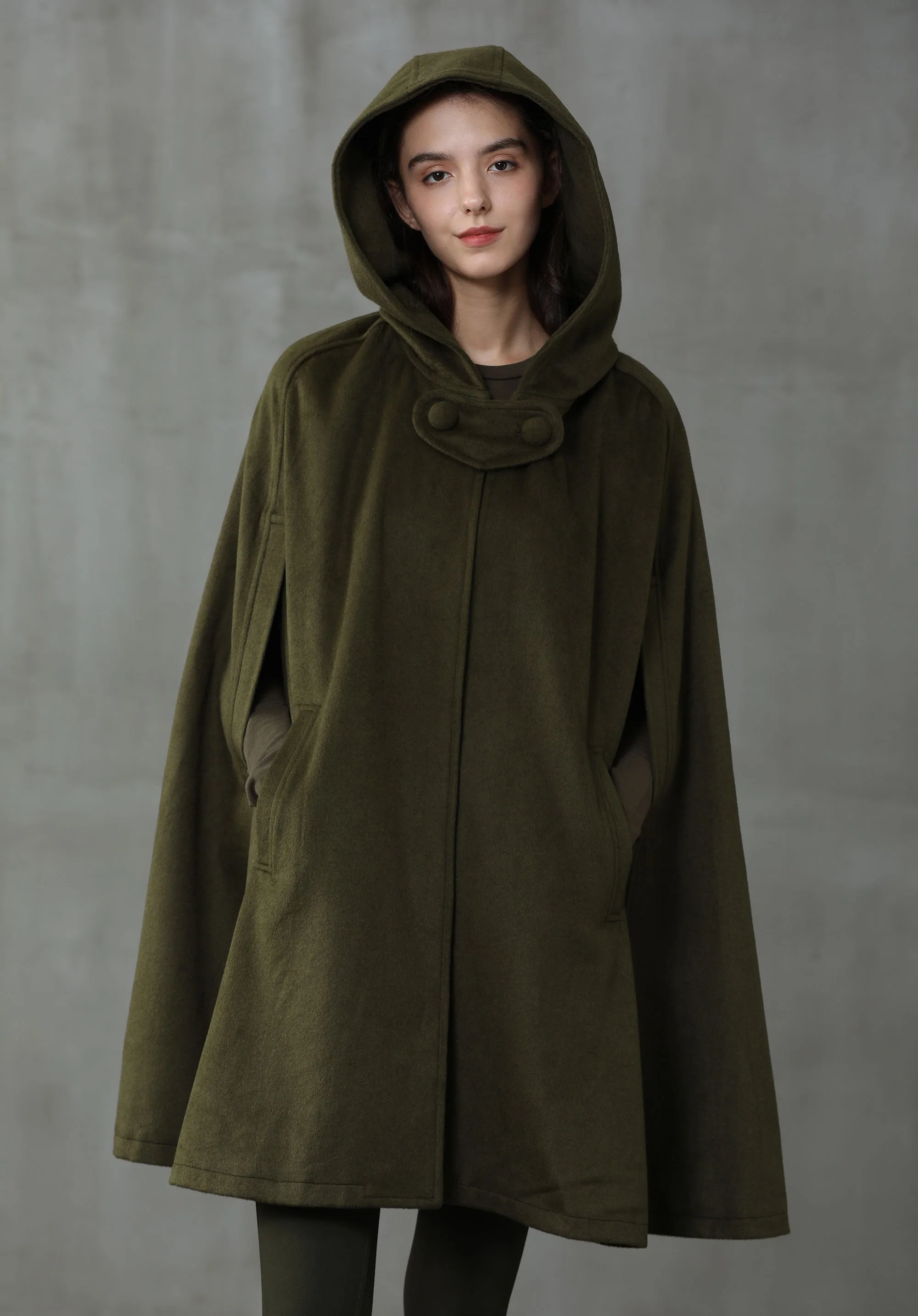 The New Yorker | Hooded Cashmere Cape - Image 6