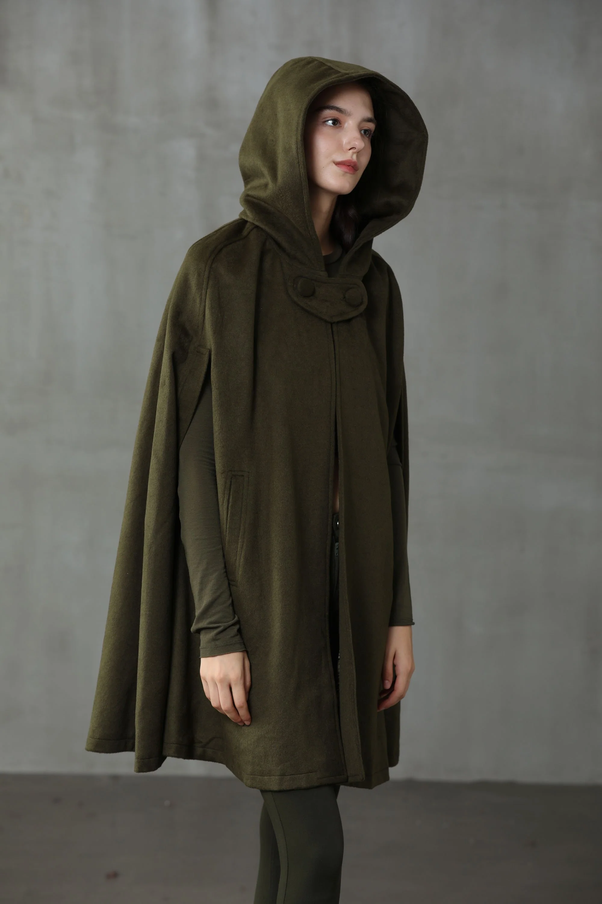 The New Yorker | Hooded Cashmere Cape - Image 8