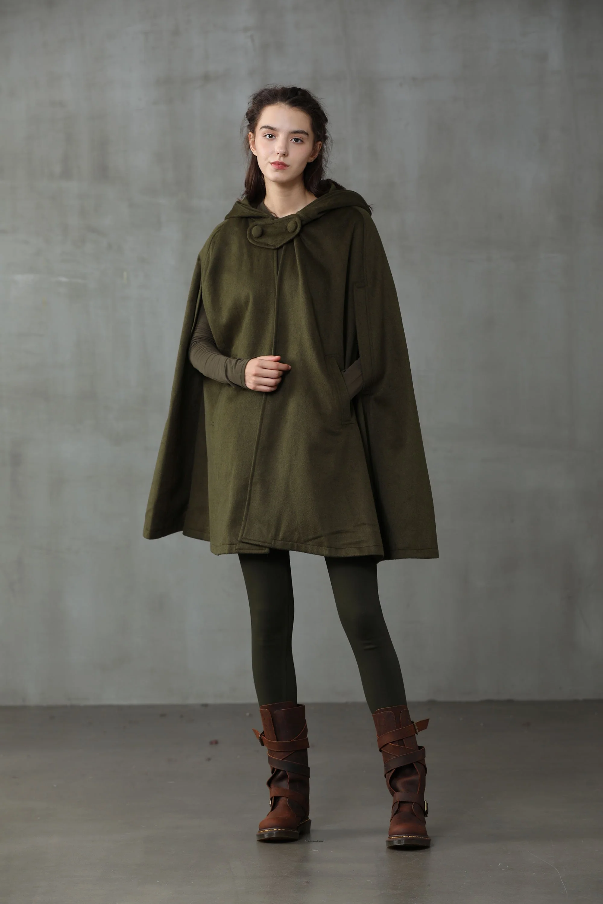 The New Yorker | Hooded Cashmere Cape - Image 9