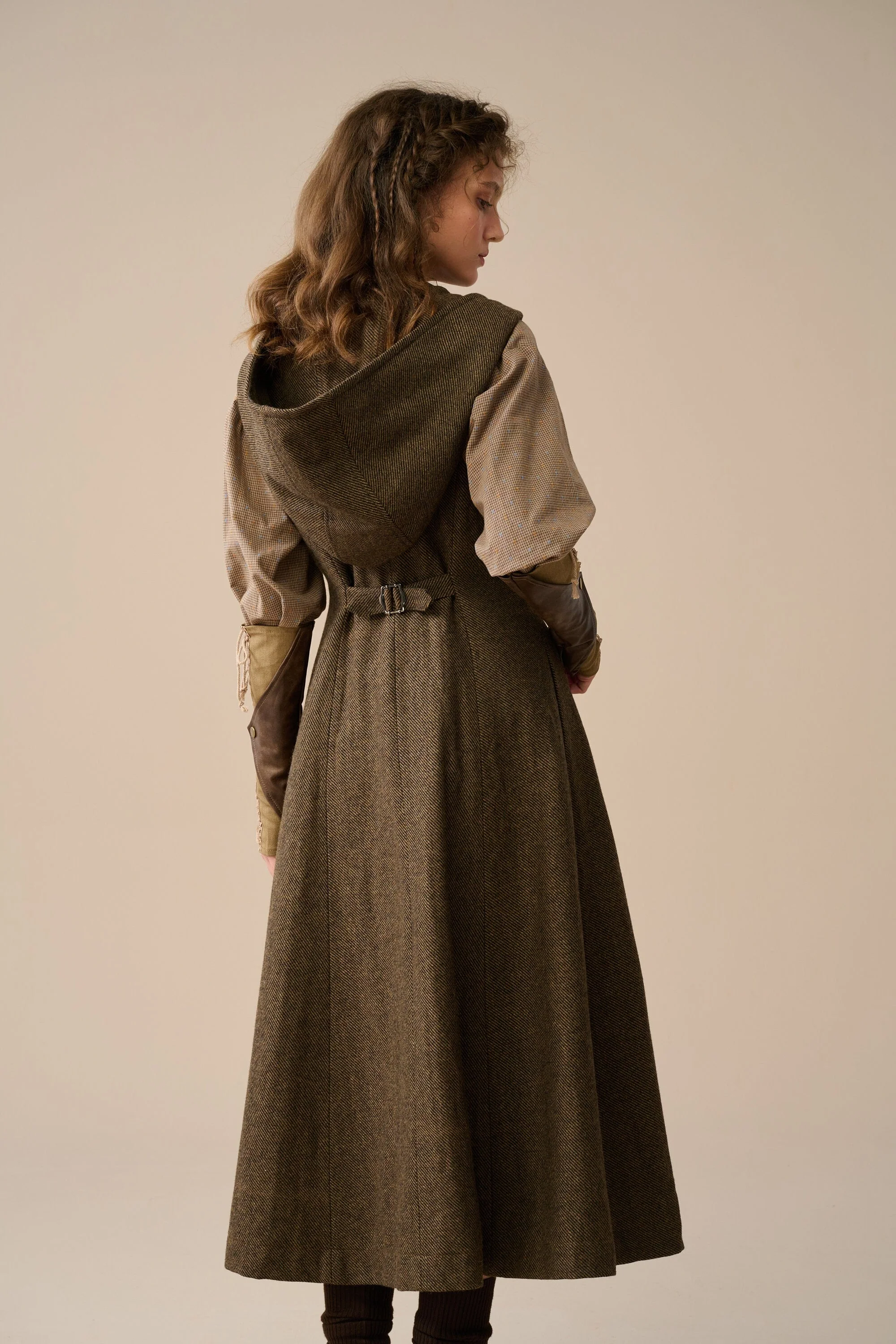 Patricia 21| hooded corset wool dress - Image 7
