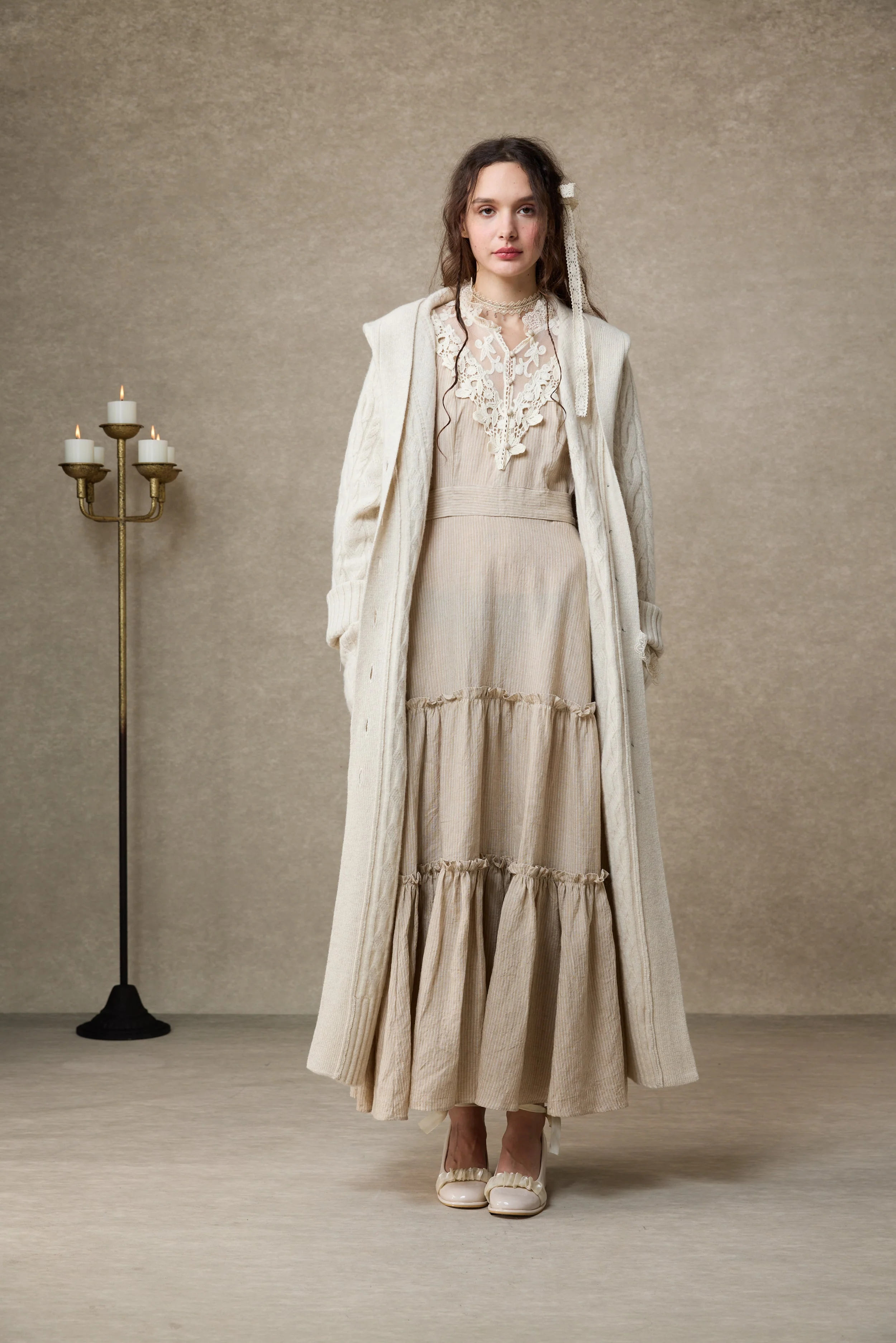Hudson 15 | 100% wool hooded cardigan coat - Image 9