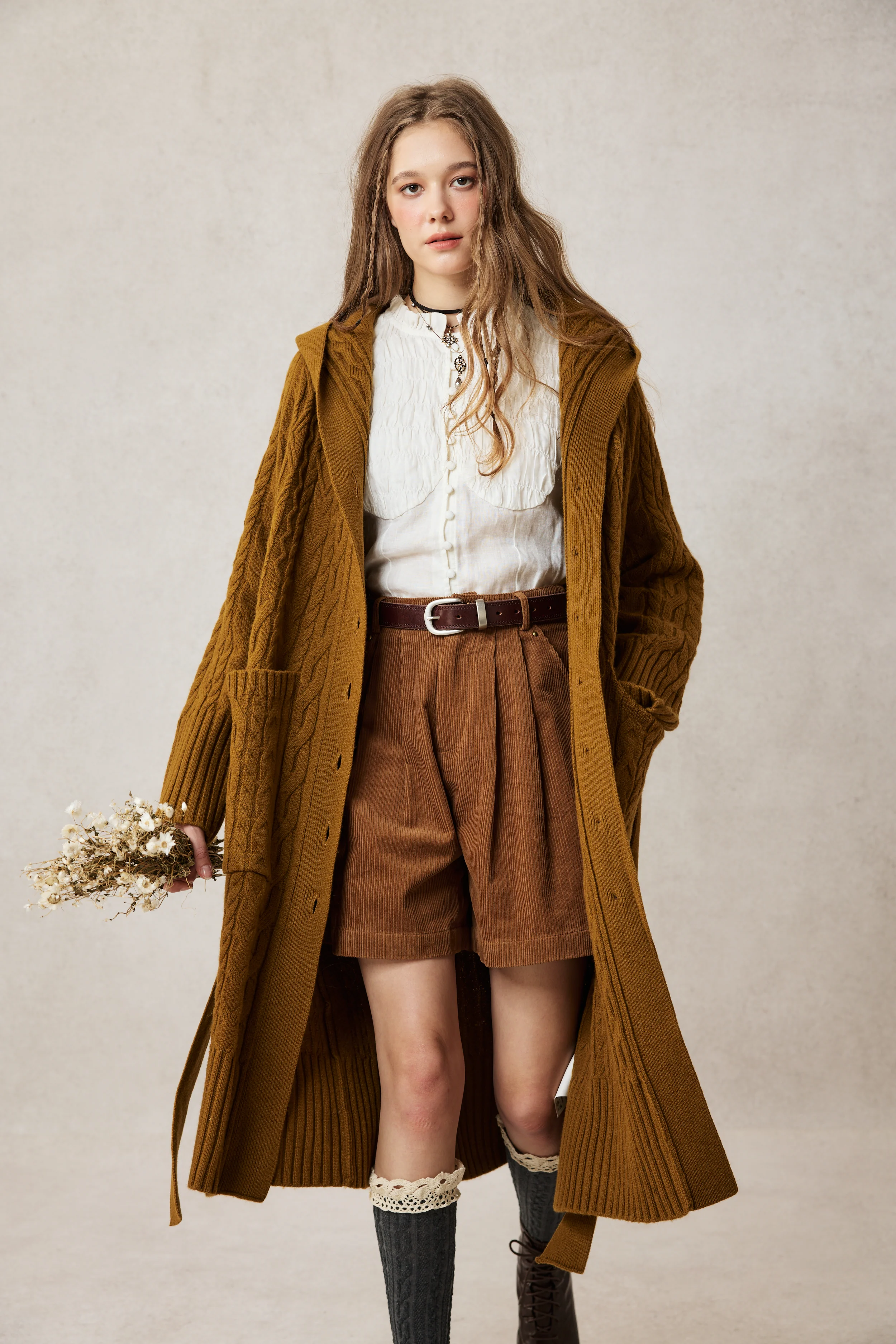 Hudson 15 | 100% wool hooded cardigan coat - Image 13