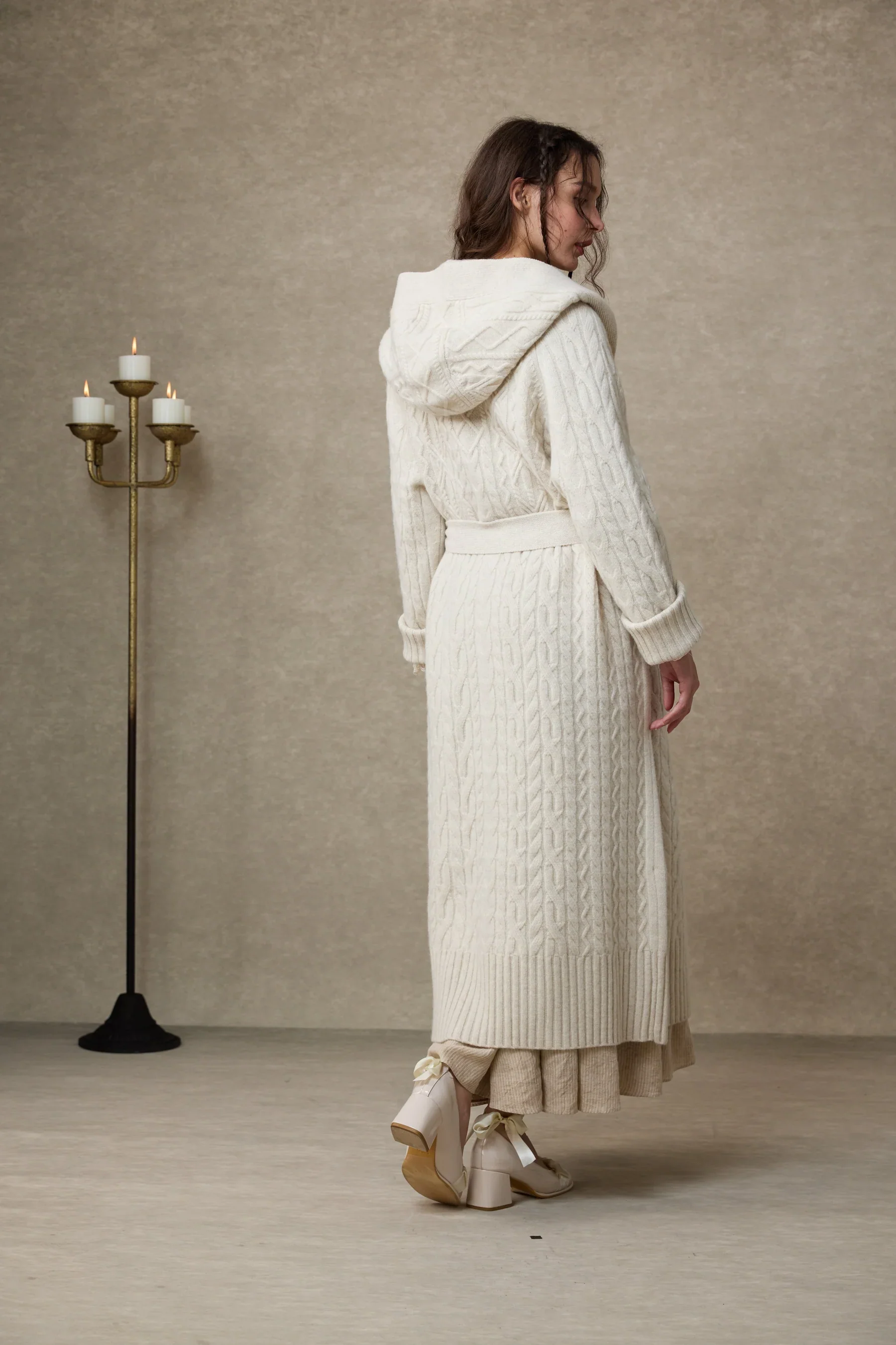 Hudson 15 | 100% wool hooded cardigan coat - Image 17