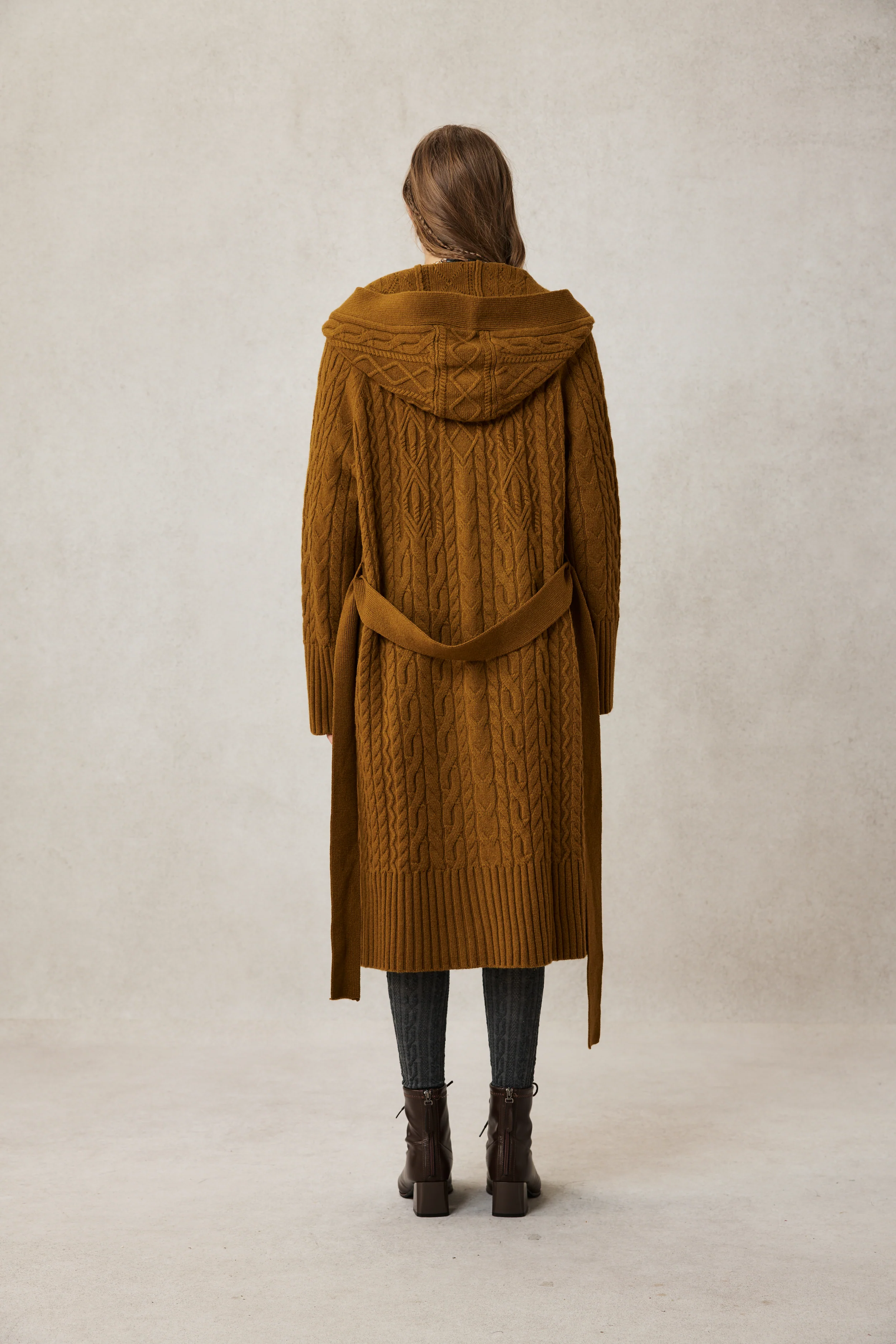 Hudson 15 | 100% wool hooded cardigan coat - Image 5