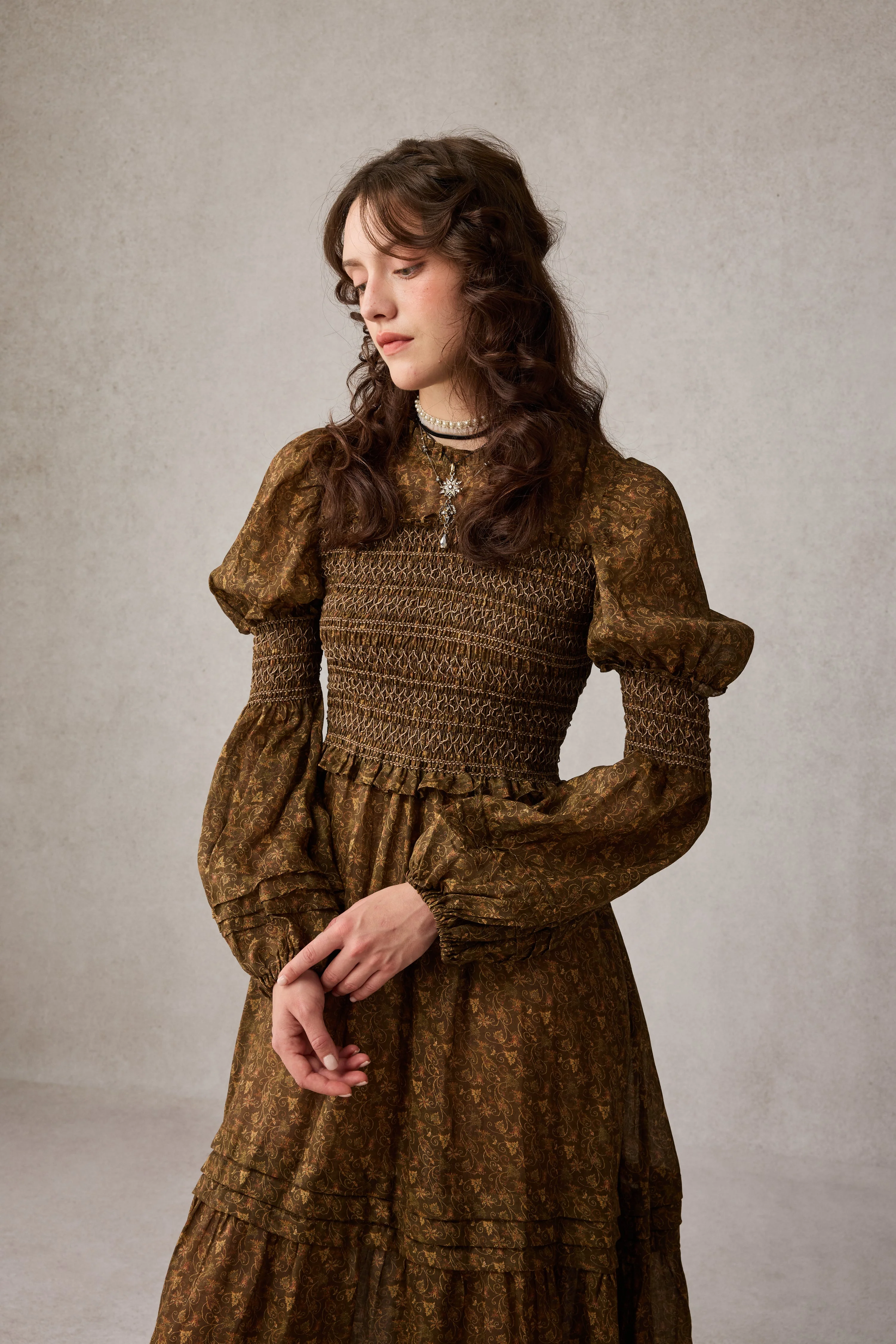 Jane 33 |Edward Smocking Linen Dress Chemise - Image 18