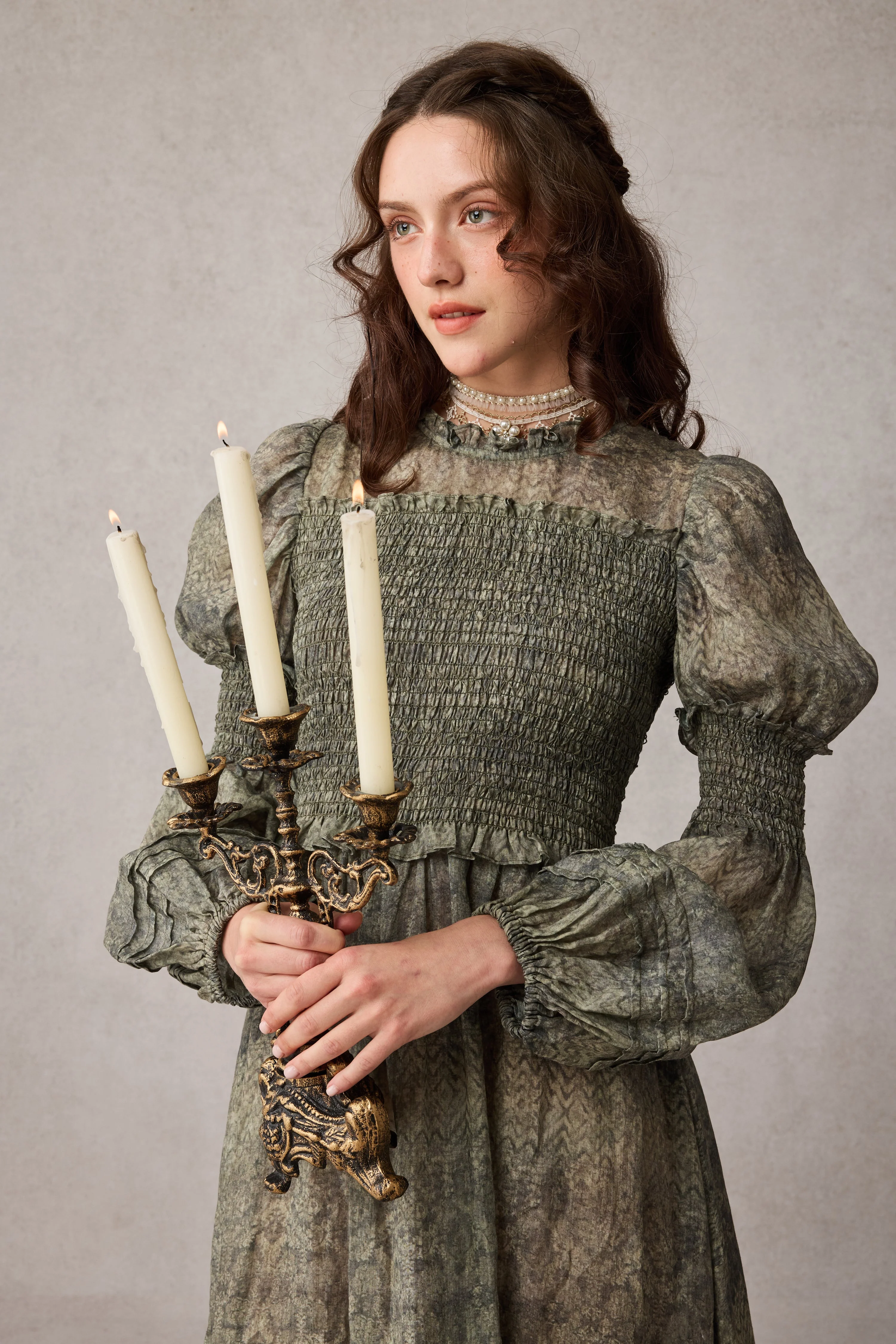 Jane 33 |Edward Smocking Linen Dress Chemise - Image 20