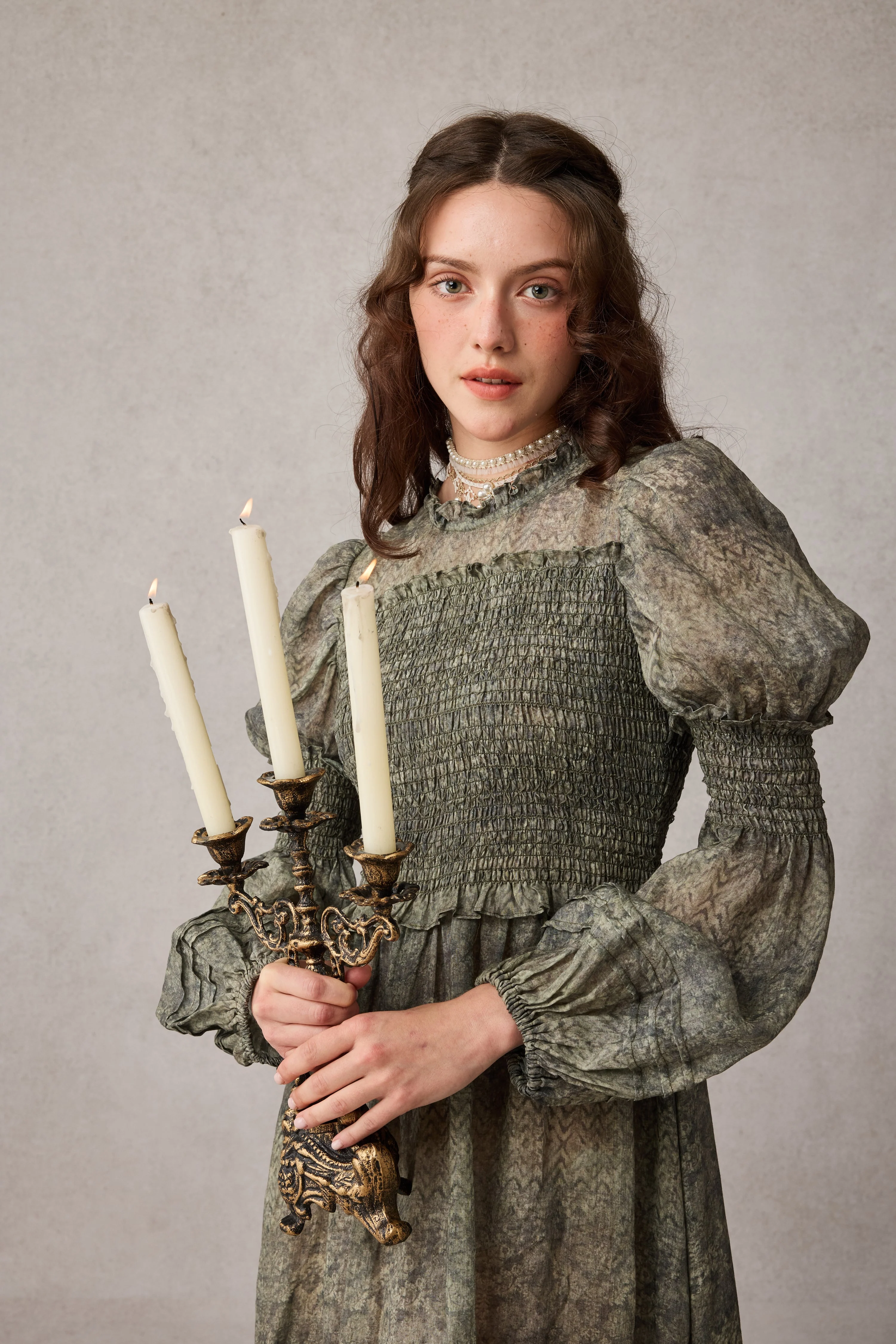 Jane 33 |Edward Smocking Linen Dress Chemise - Image 21