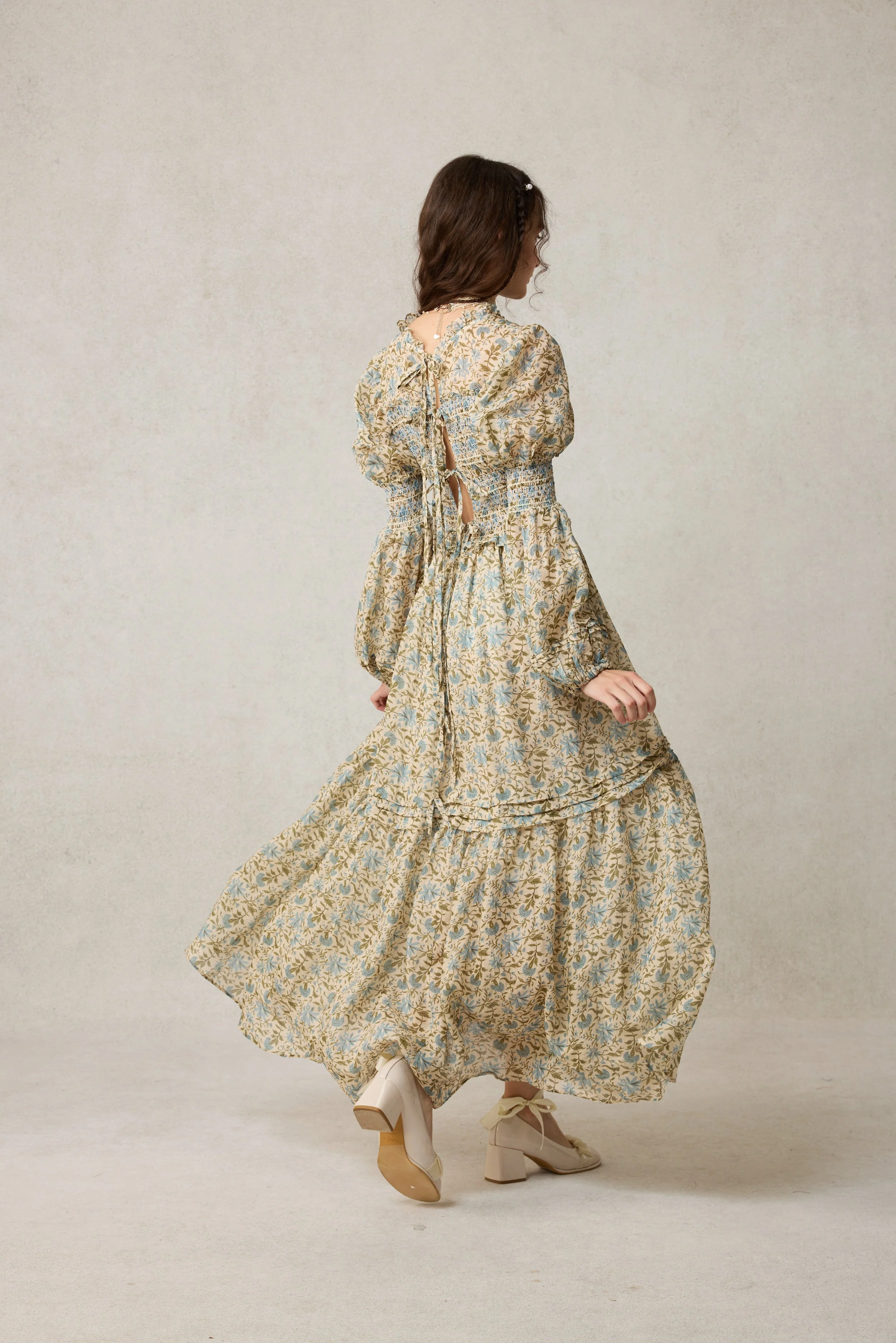 Jane 33 |Edward Smocking Linen Dress Chemise - Image 24