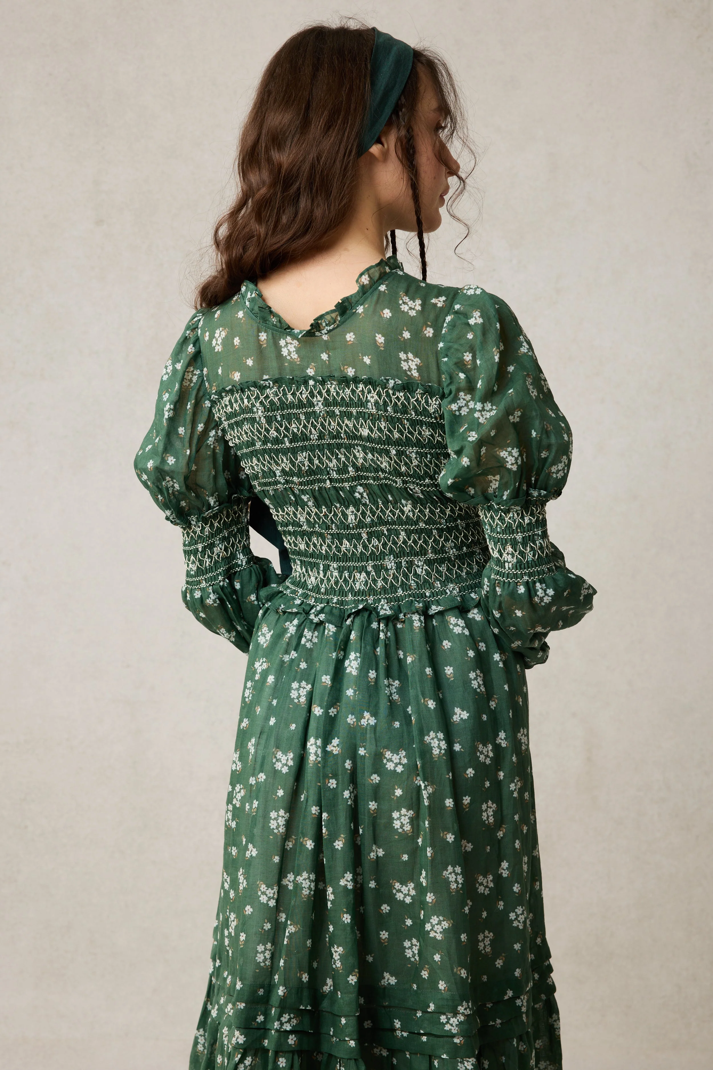 Jane 33 |Edward Smocking Linen Dress Chemise - Image 10
