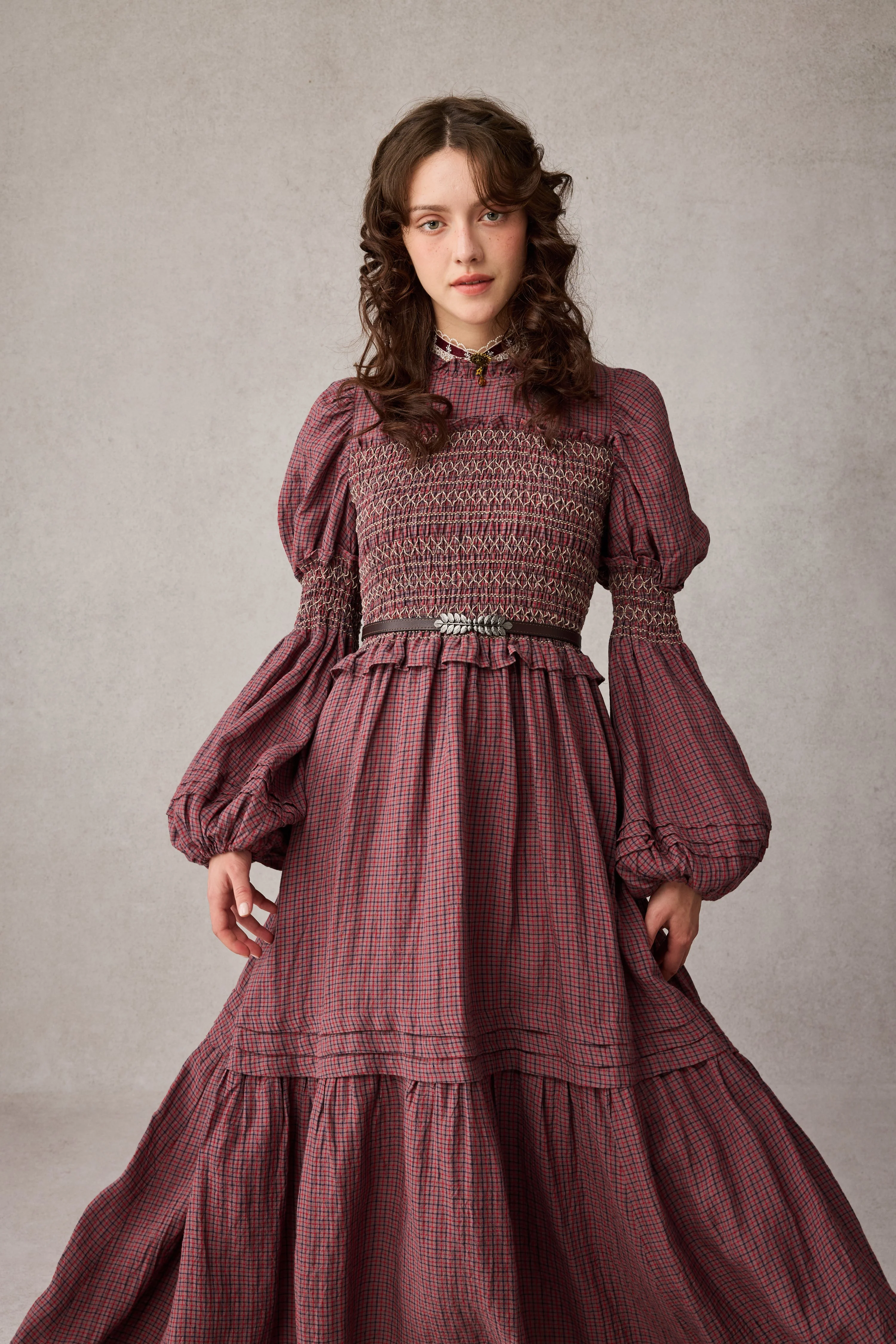 Jane 33 |Edward Smocking Linen Dress Chemise - Image 22