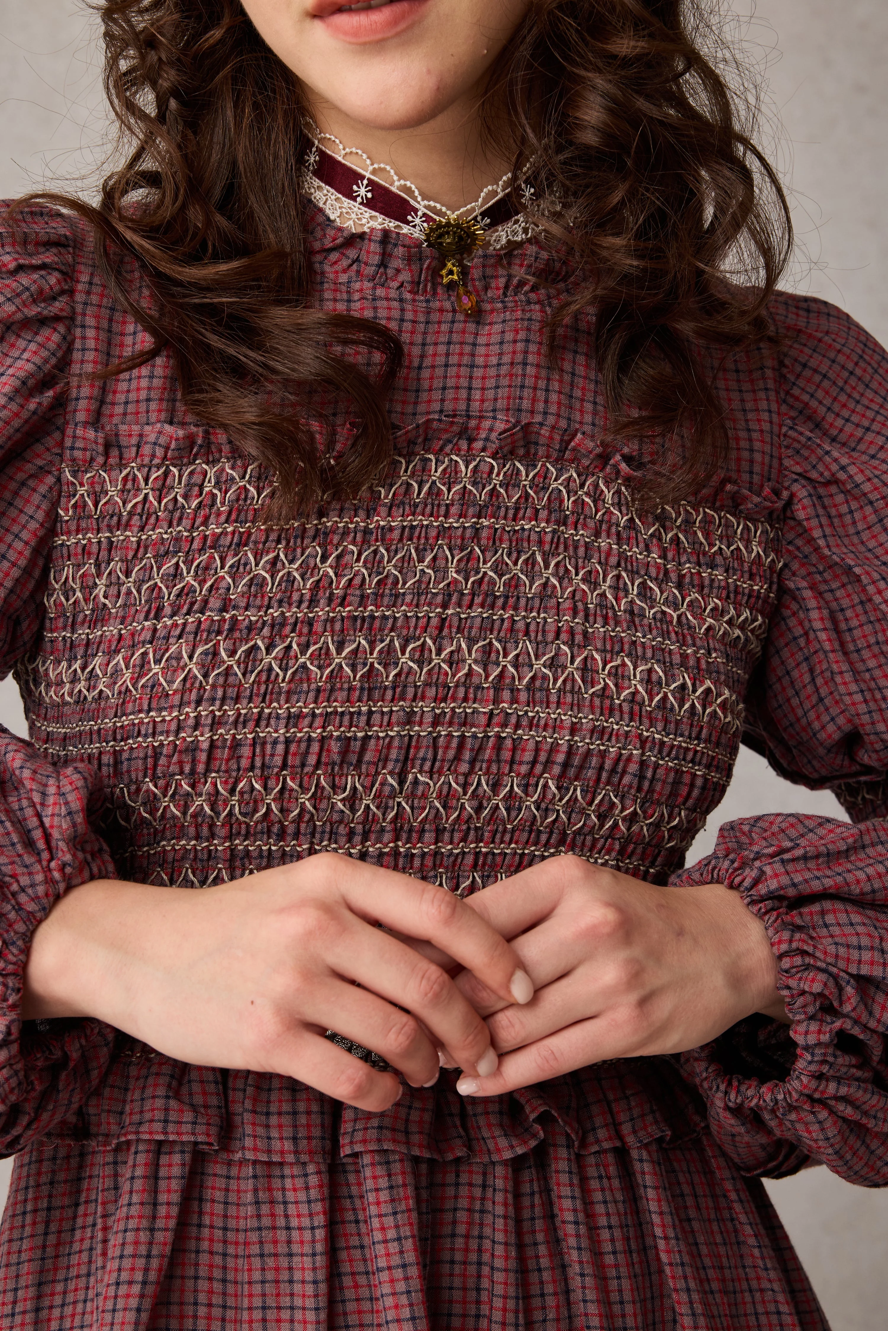 Jane 33 |Edward Smocking Linen Dress Chemise - Image 6
